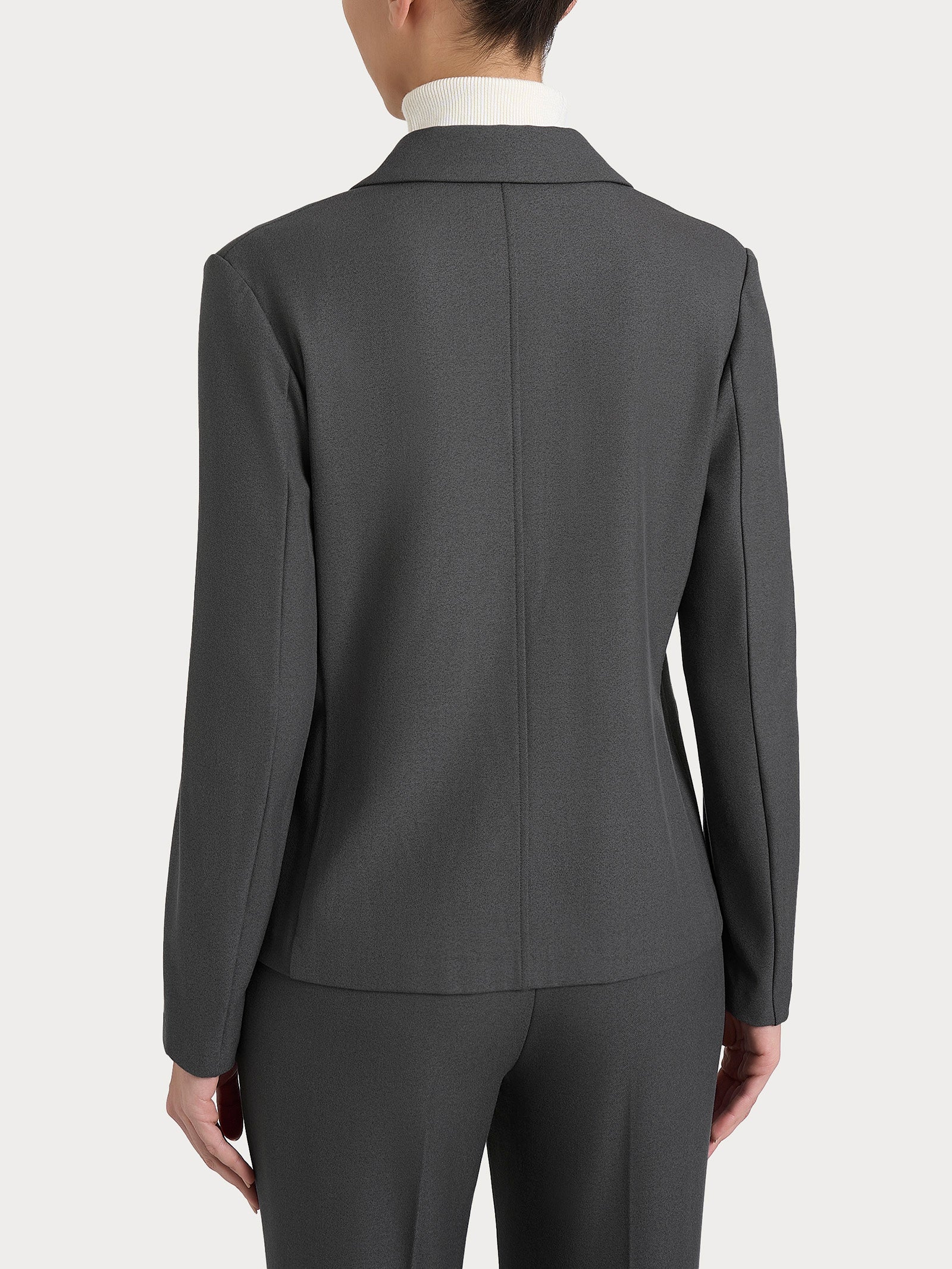 Ragno Blazer doppio petto in Flanel Twill ardesia mel