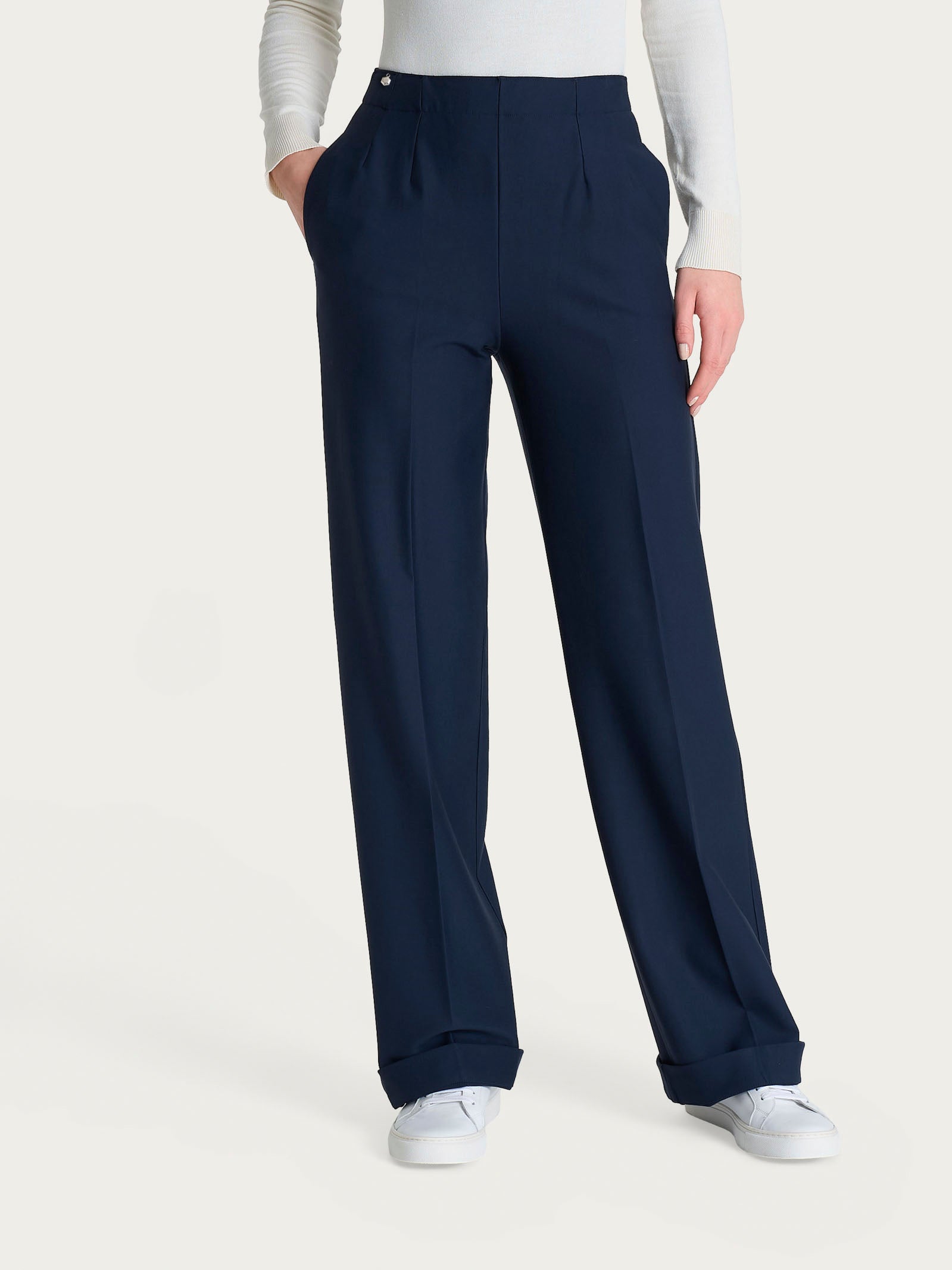 Ragno Compact pantalone ampio tasche Persia punto Milano