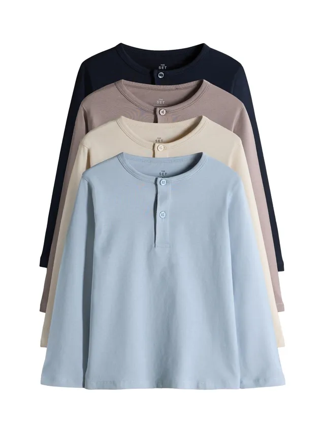 Next The Set maglie serafino maniche lunghe confezione da 4