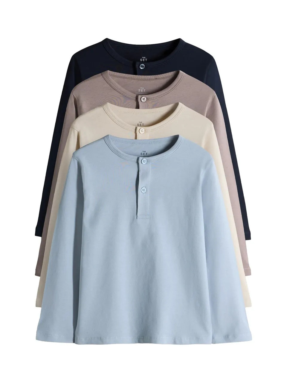 Next The Set maglie serafino maniche lunghe confezione da 4