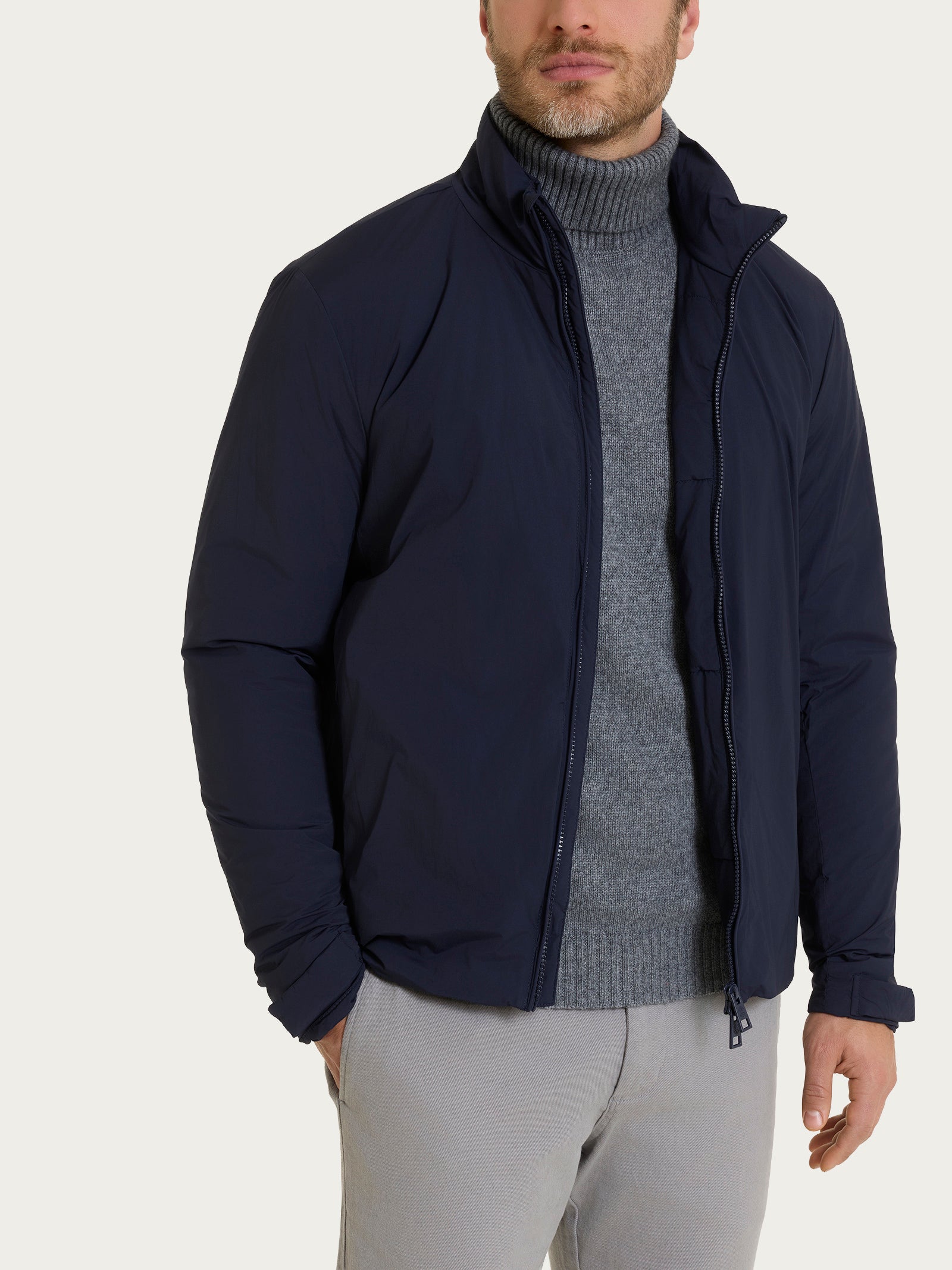 Ragno Piumerino Corto 100 g piumino uomo Navy lana