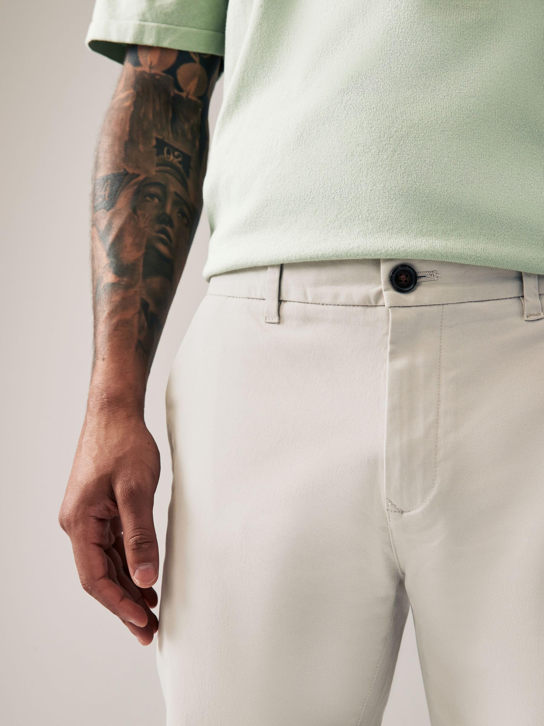 Next chino slim elasticizzato uomo blu scuro cotone