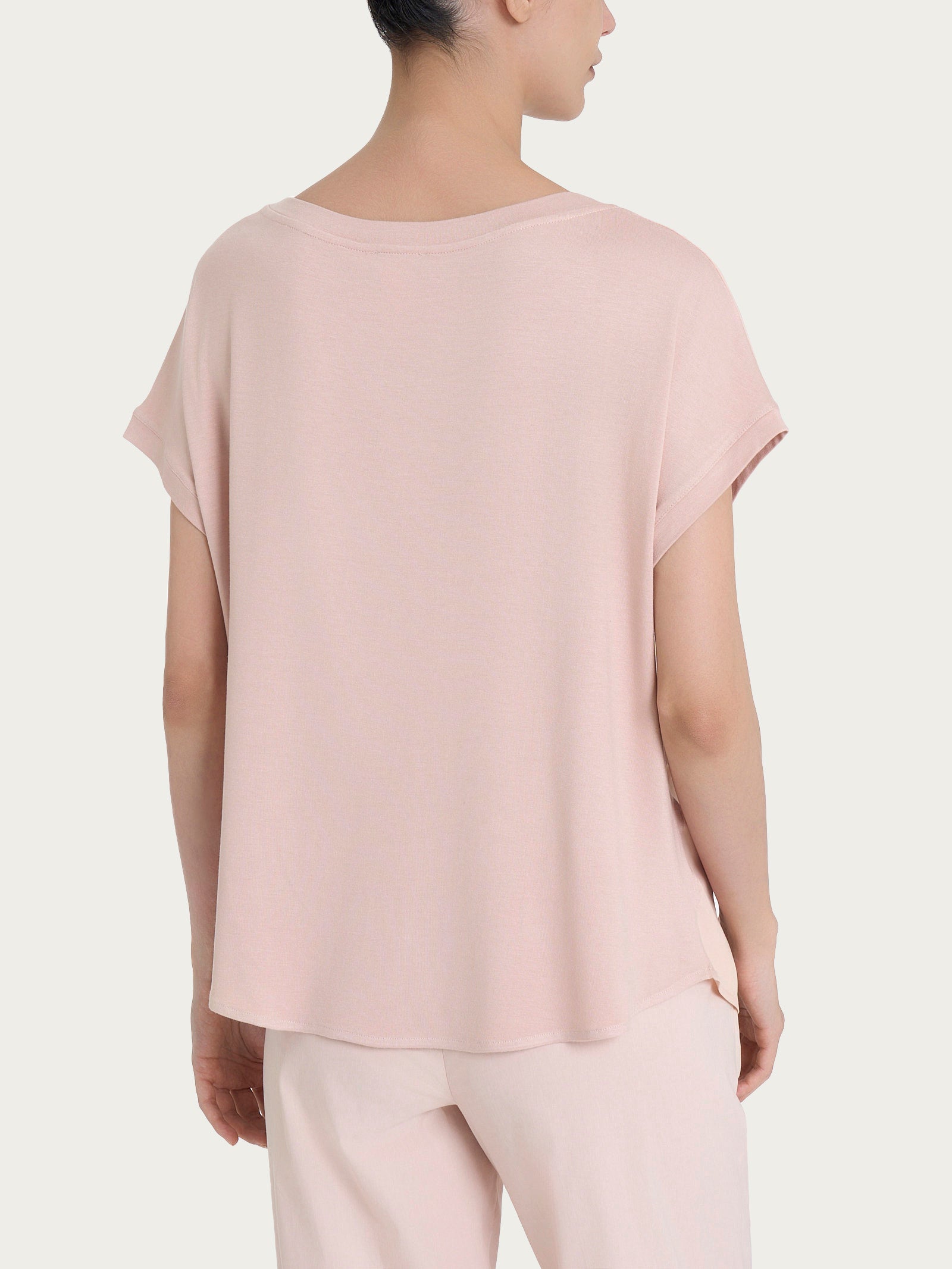 Ragno Viscosa Summer maglietta kimono manica corta Cameo Rose