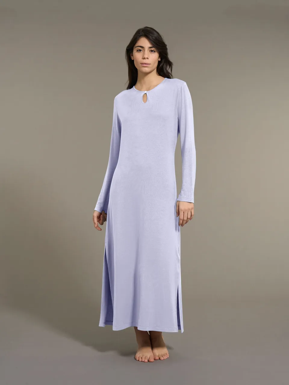 Ragno Notte Camicia da Notte Lunga Micromodal Blu