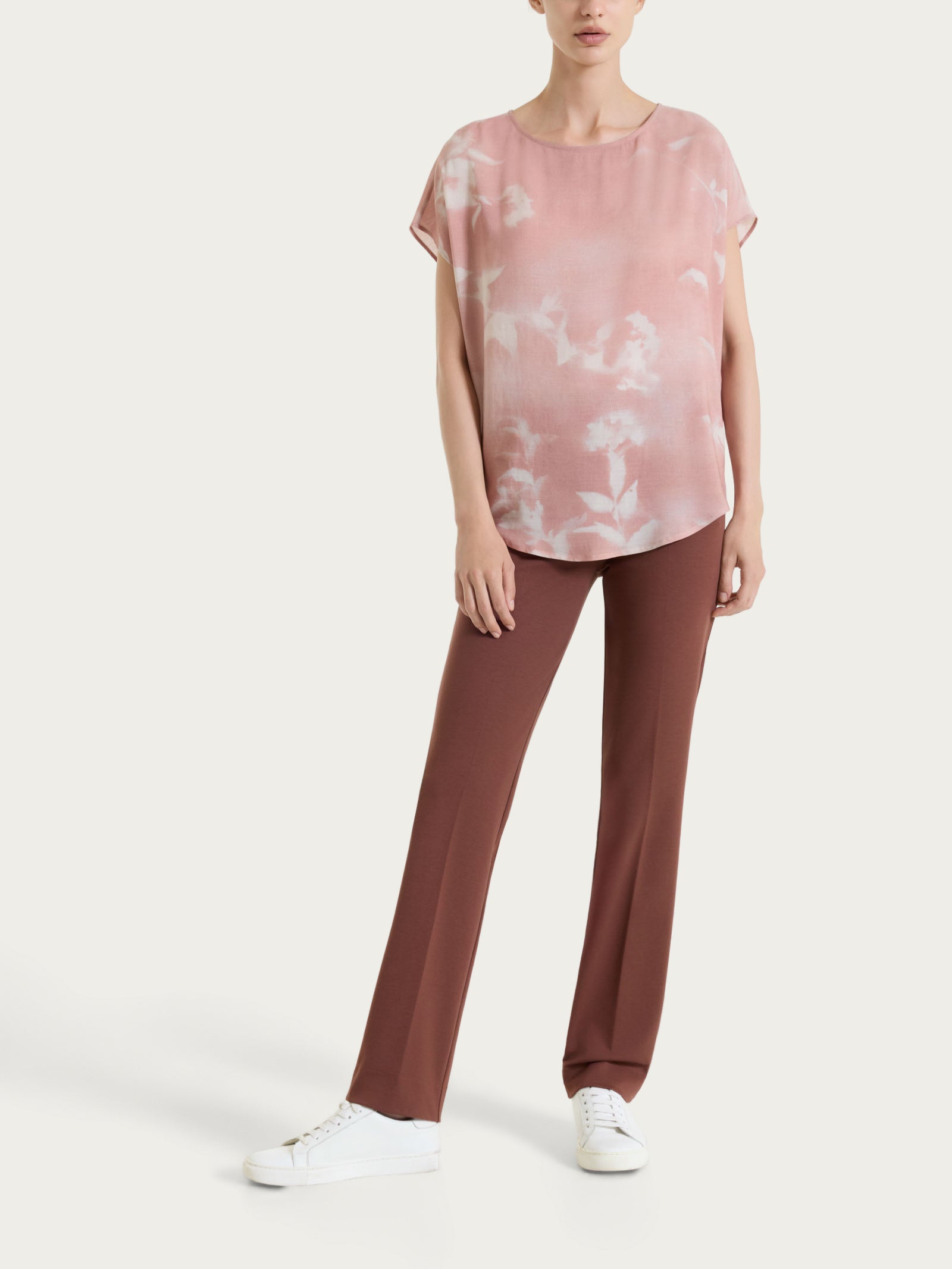 Ragno Compact Light pantalone dritto Cappuccino con tasche