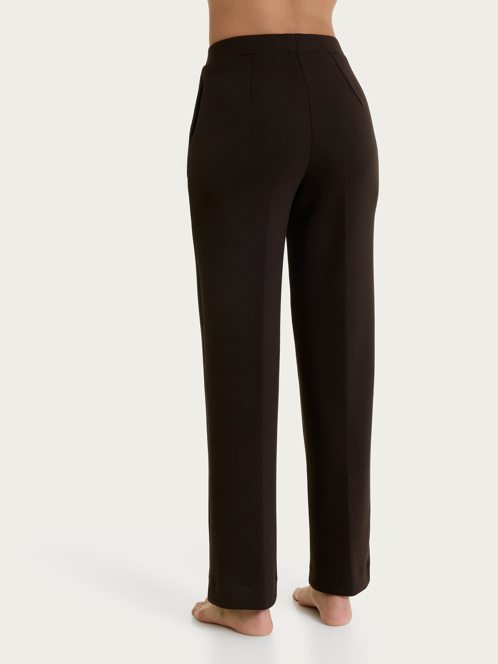 Ragno Homewear The Wide Leg pantalone Chocolate Torte in scuba