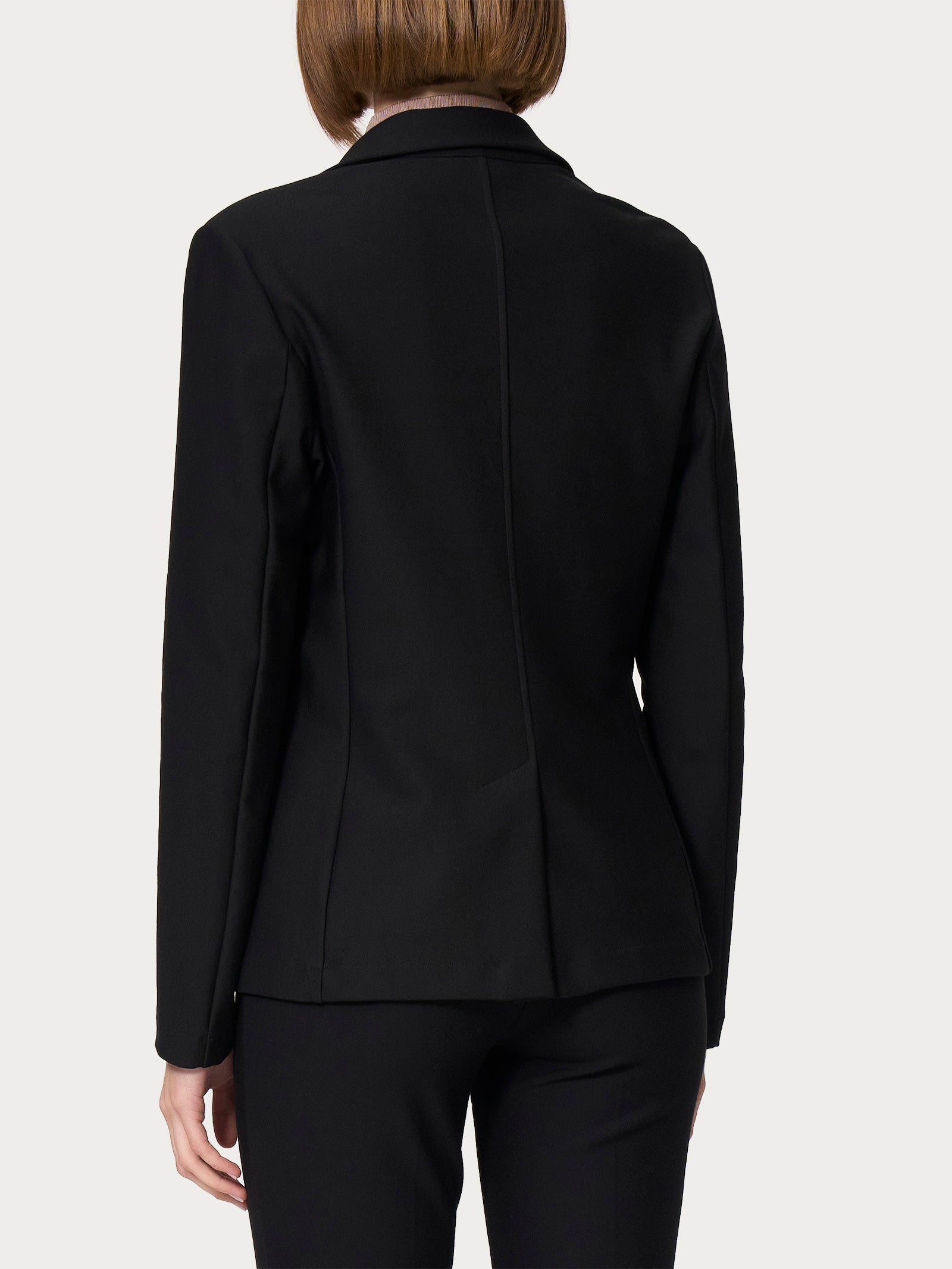 Ragno Compact Blazer Due Bottoni Nero Regular
