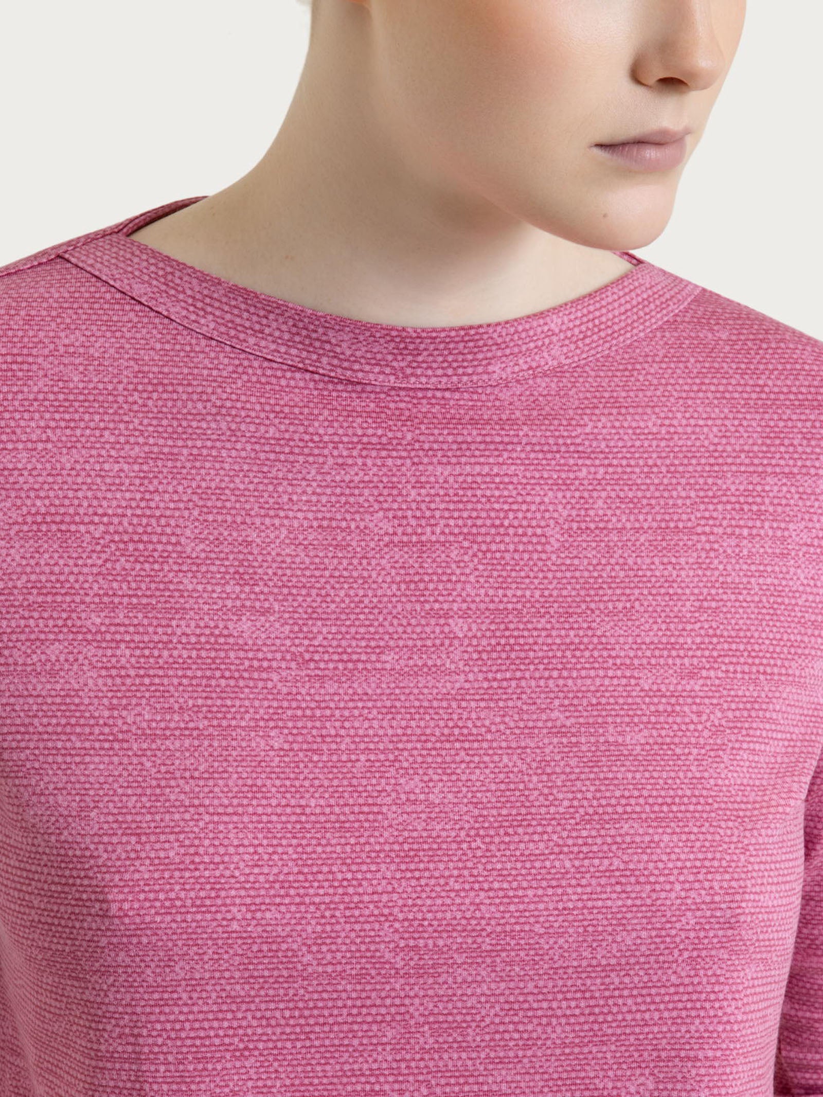 Ragno Barchetta maglietta viscosa crêpe rosa cashmere rose