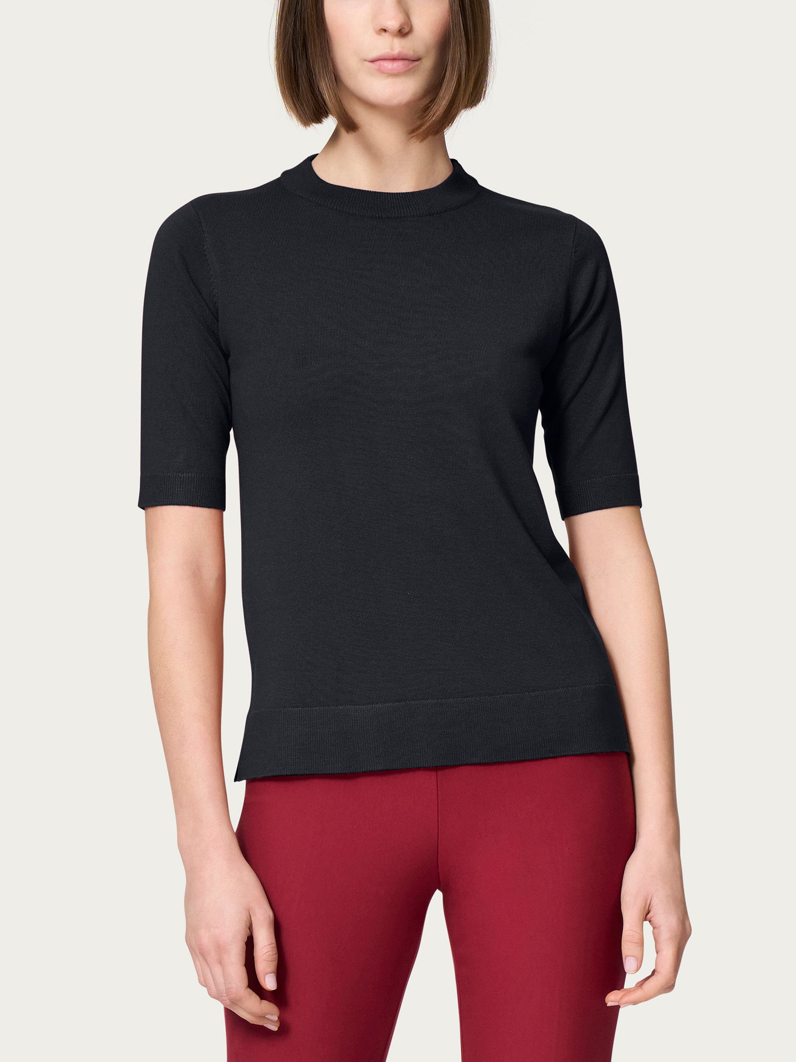 Ragno Four Seasons Girocollo Maglia Manica Corta Nero Regular