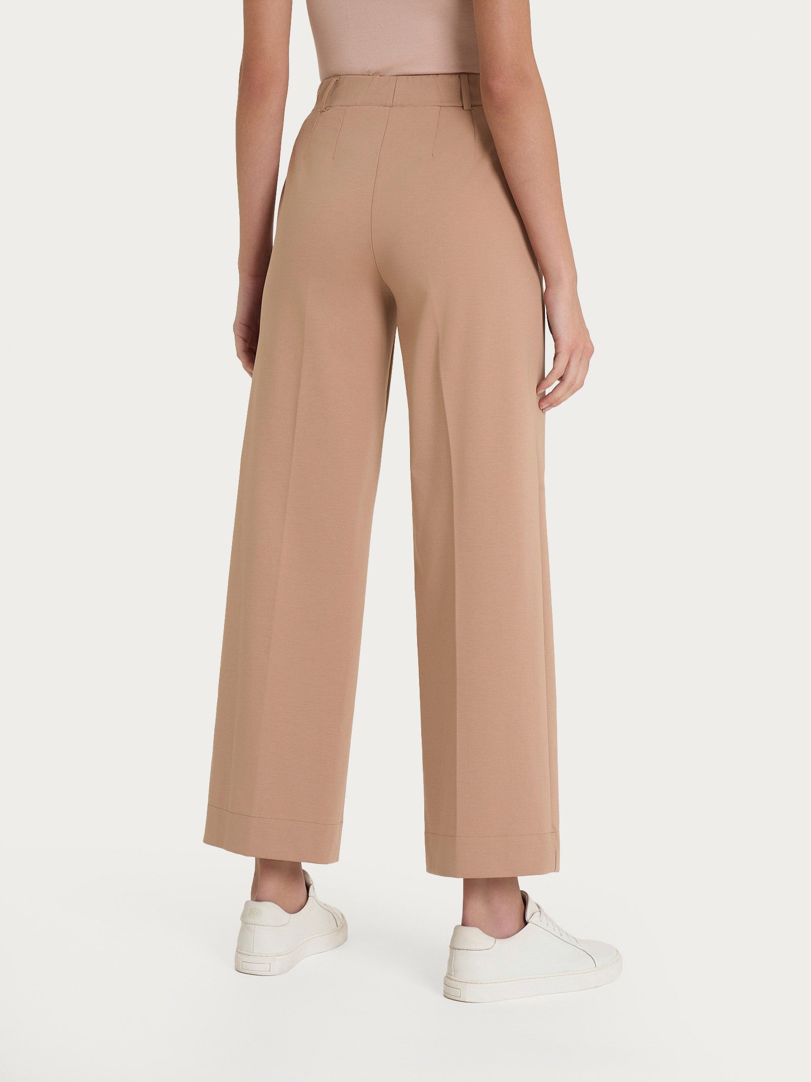 Ragno Compact Light The Wide Leg pantalone Warm Taupe