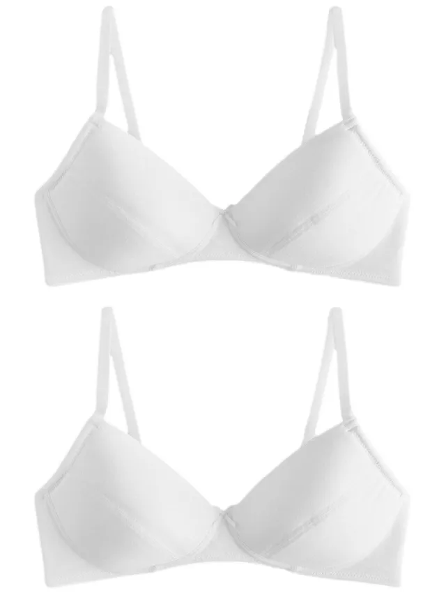 Next reggiseni sportivi bianchi 65 confezione 2 pezzi