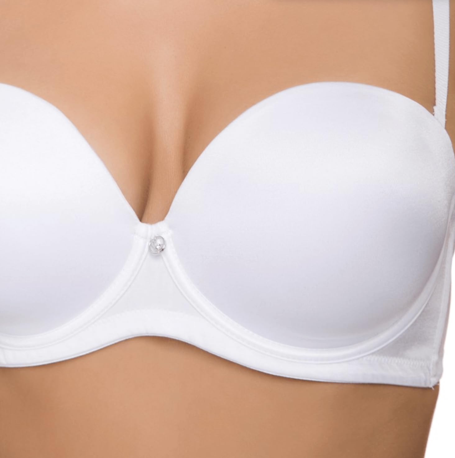 Lady C Fascia-Balconcino Double Extra +2 Taglie reggiseno bianco 1B