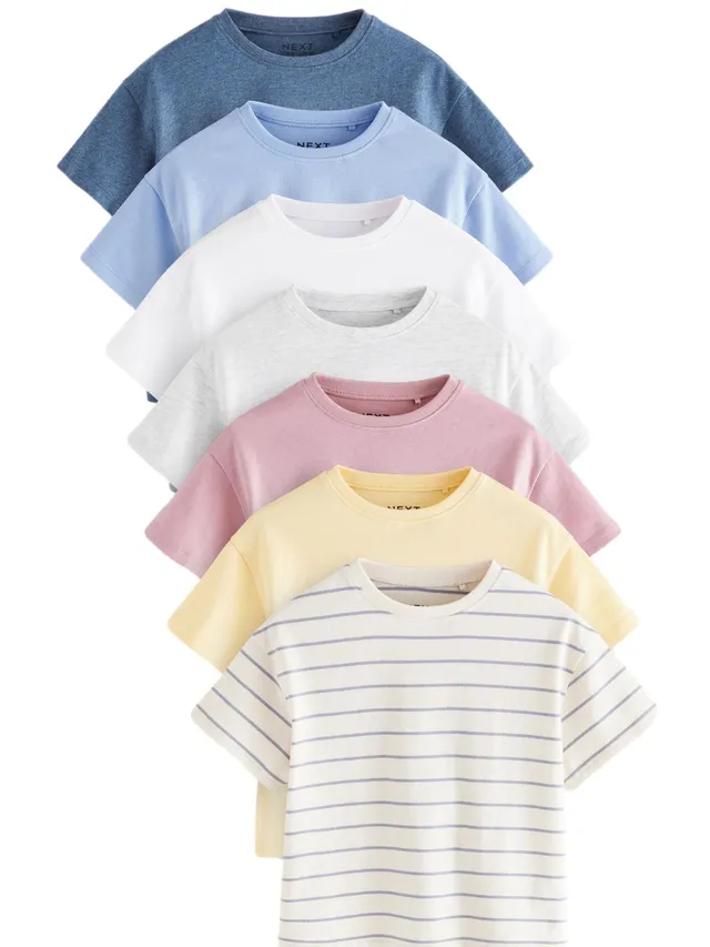 Geo Next Magliette Bambina Cotone 12-18 Mesi 7 Pezzi