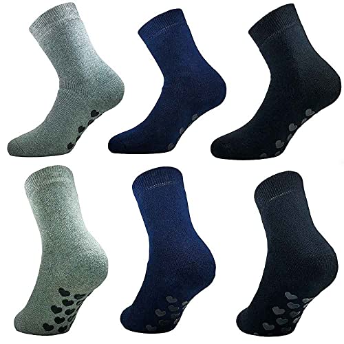 Lady C Prisco calze antiscivolo uomo cotone 3 paia unite