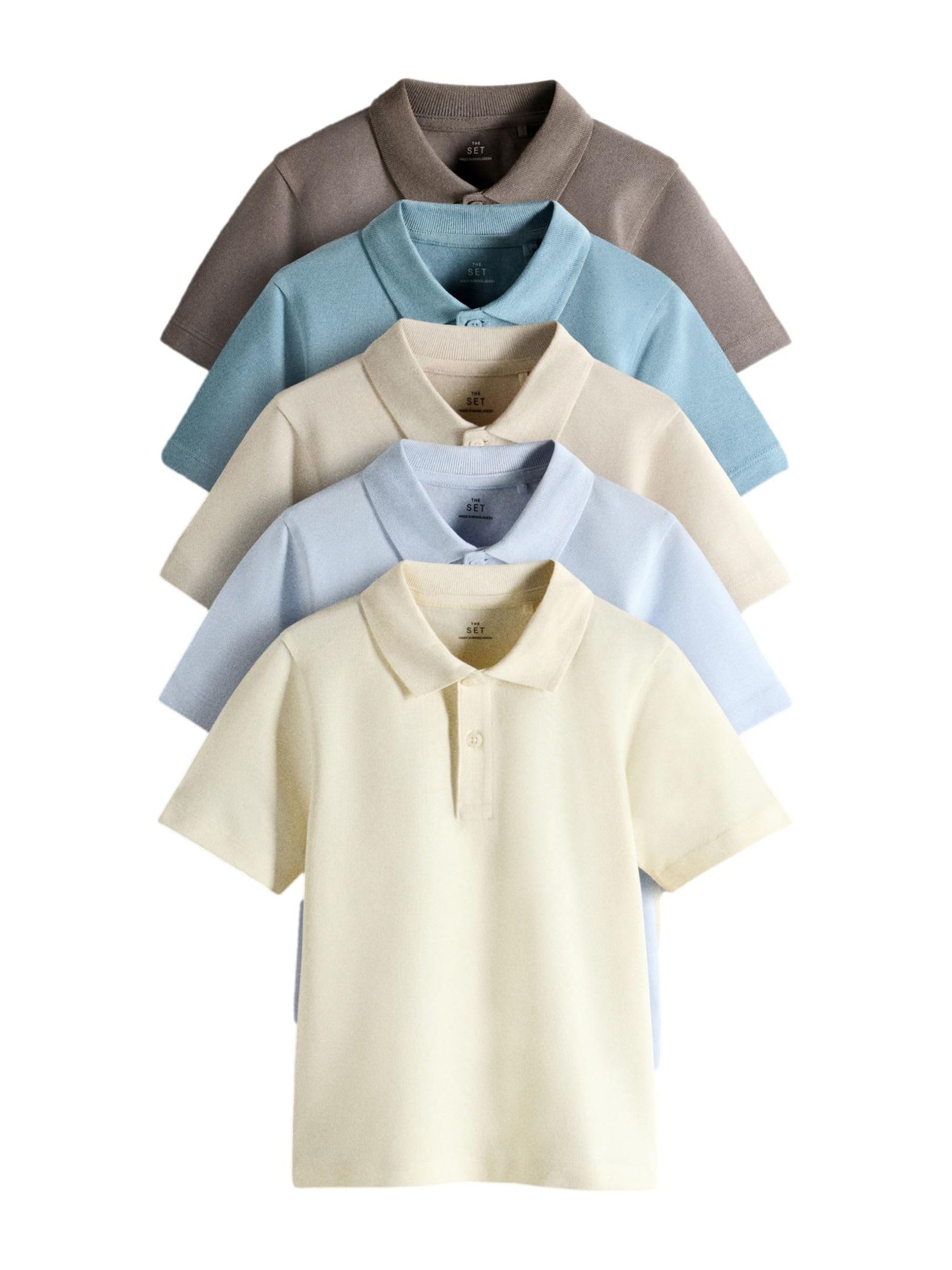 Geo Next THE SET Polo Piqué Manica Corta Bambino 4 Pezzi cotone