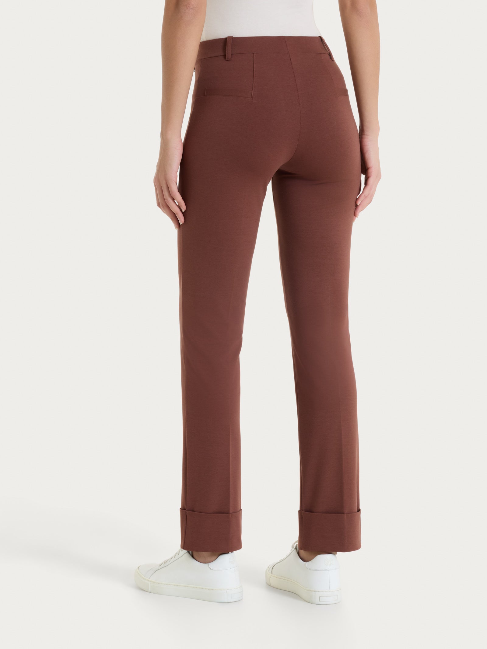 Ragno Compact Light Pantalone Slim Dritto pantalone cappuccino elastico
