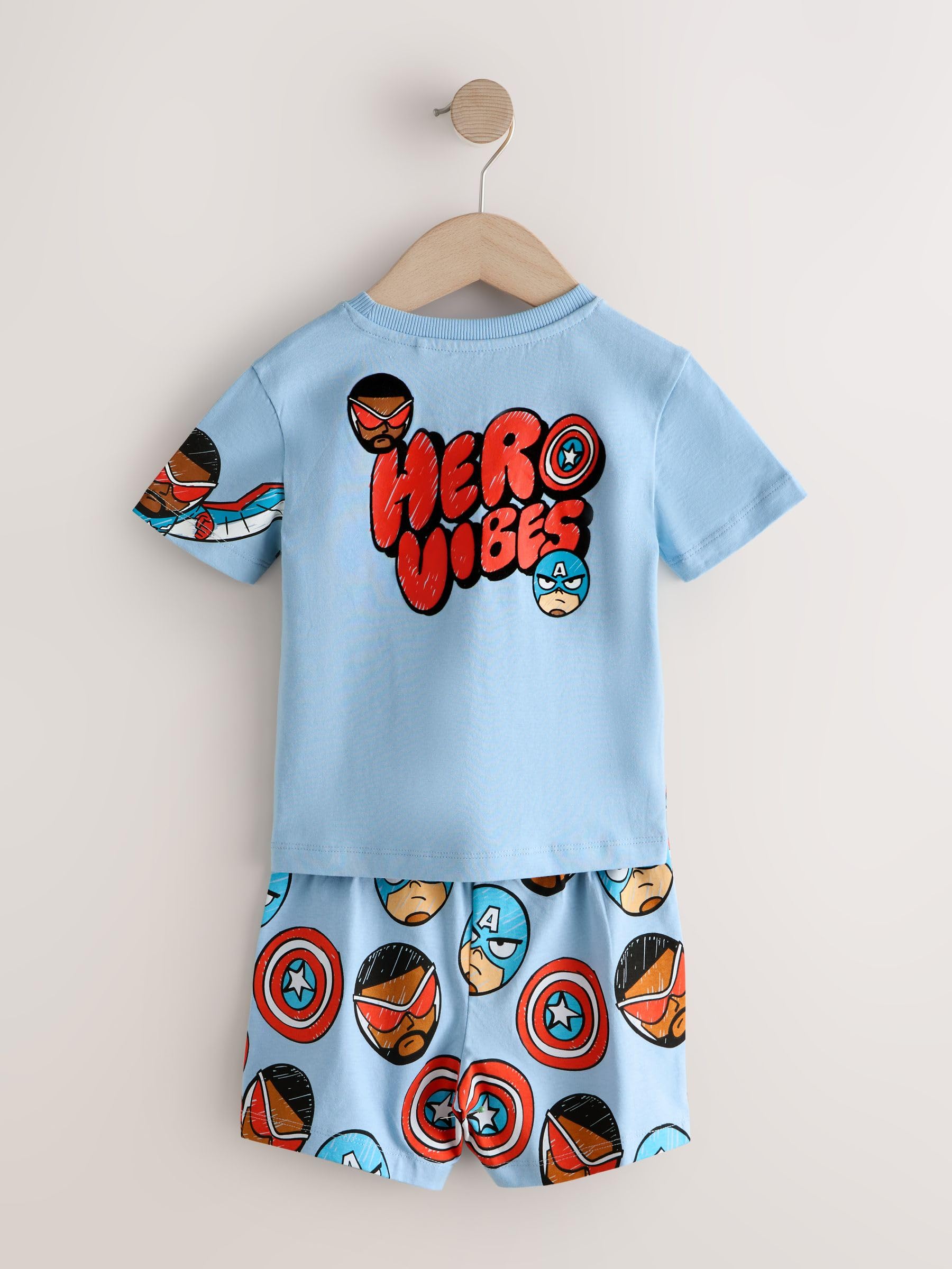 Next Marvel pigiama corto bambino 3 pezzi 92-98 estivo