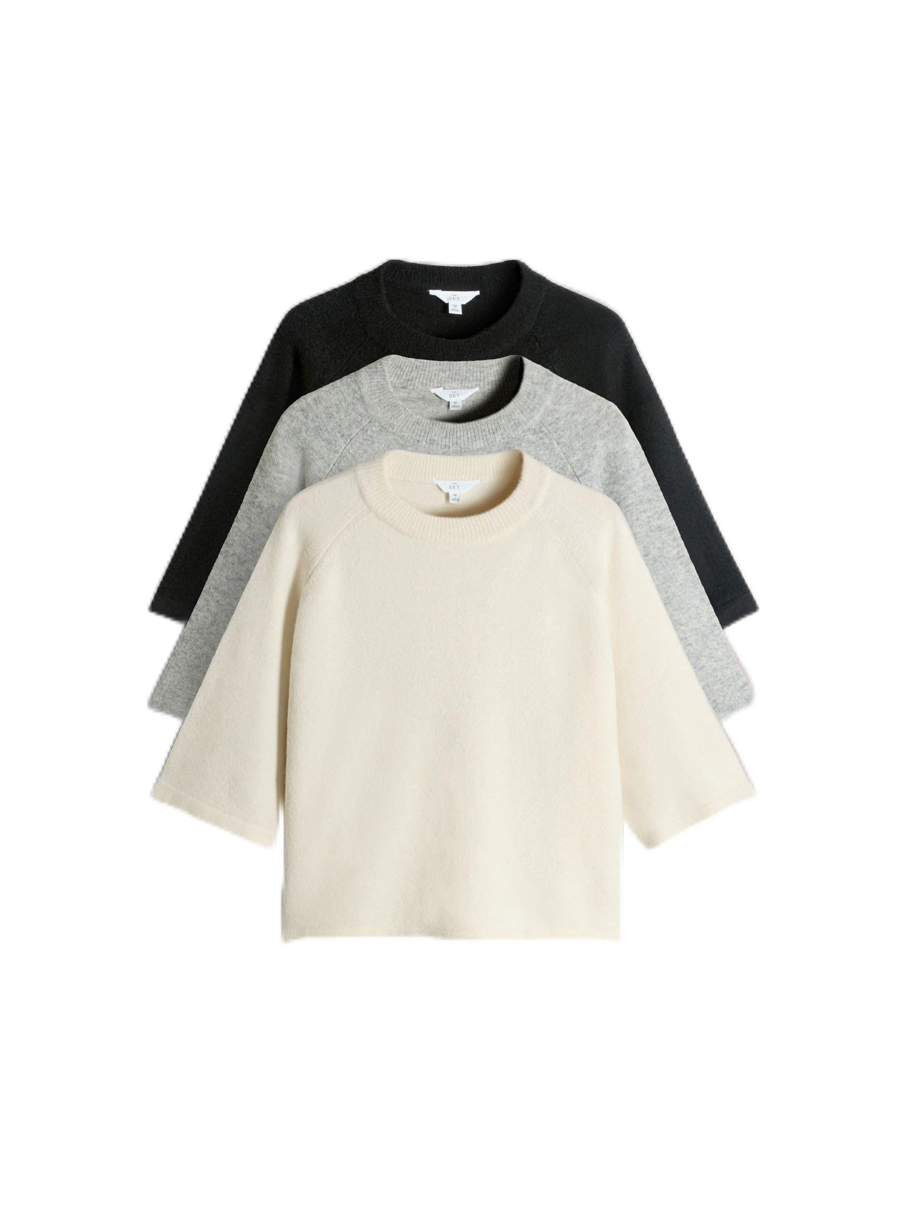 Geo Next The Set T-shirt Girocollo Maglia Lana 3 Pezzi