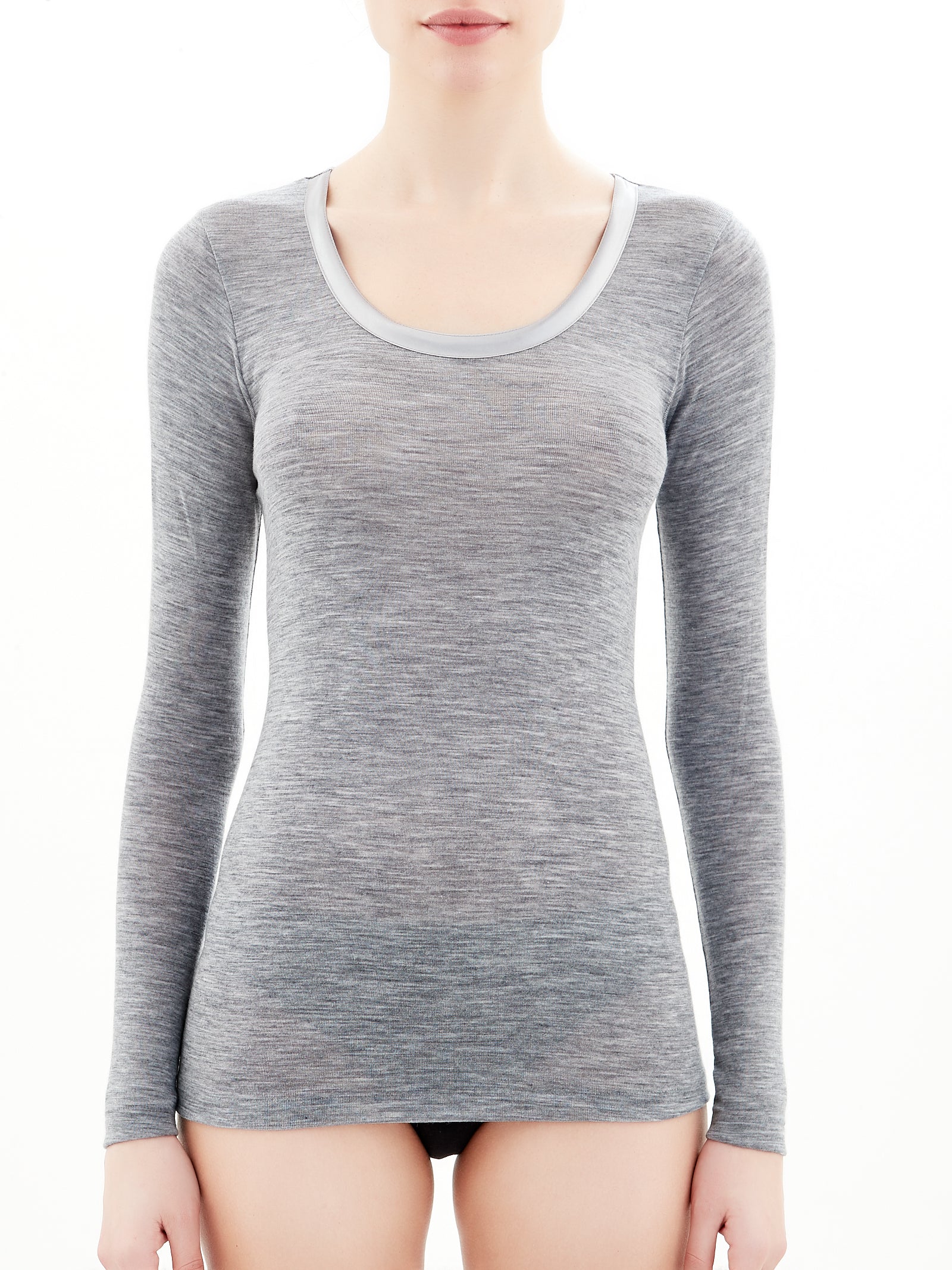 Ragno Wonderwool Maglietta Manica Lunga Lana Vapore Mel.