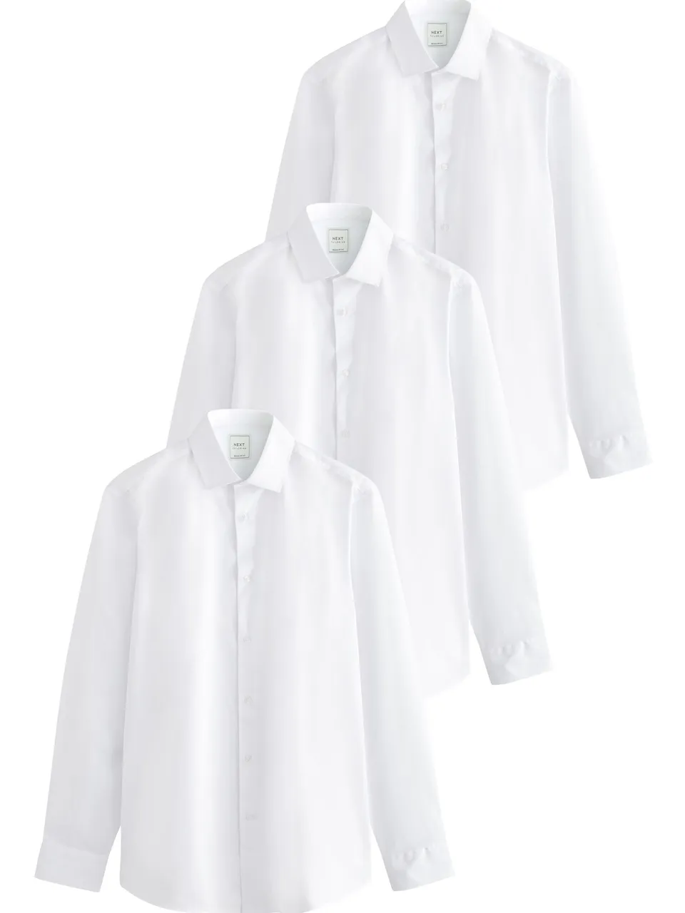 Next camicie uomo eleganti easy-care 3 pezzi regular cotone