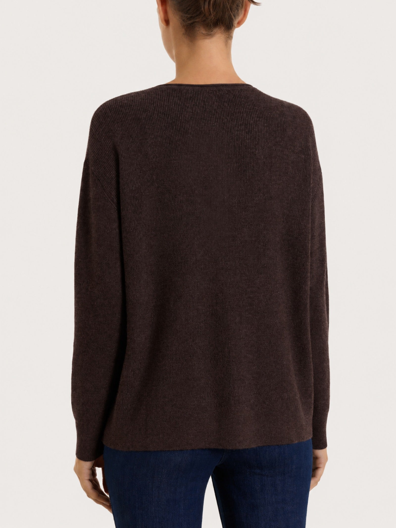 Ragno Four Seasons cardigan punto perla chocolate torte