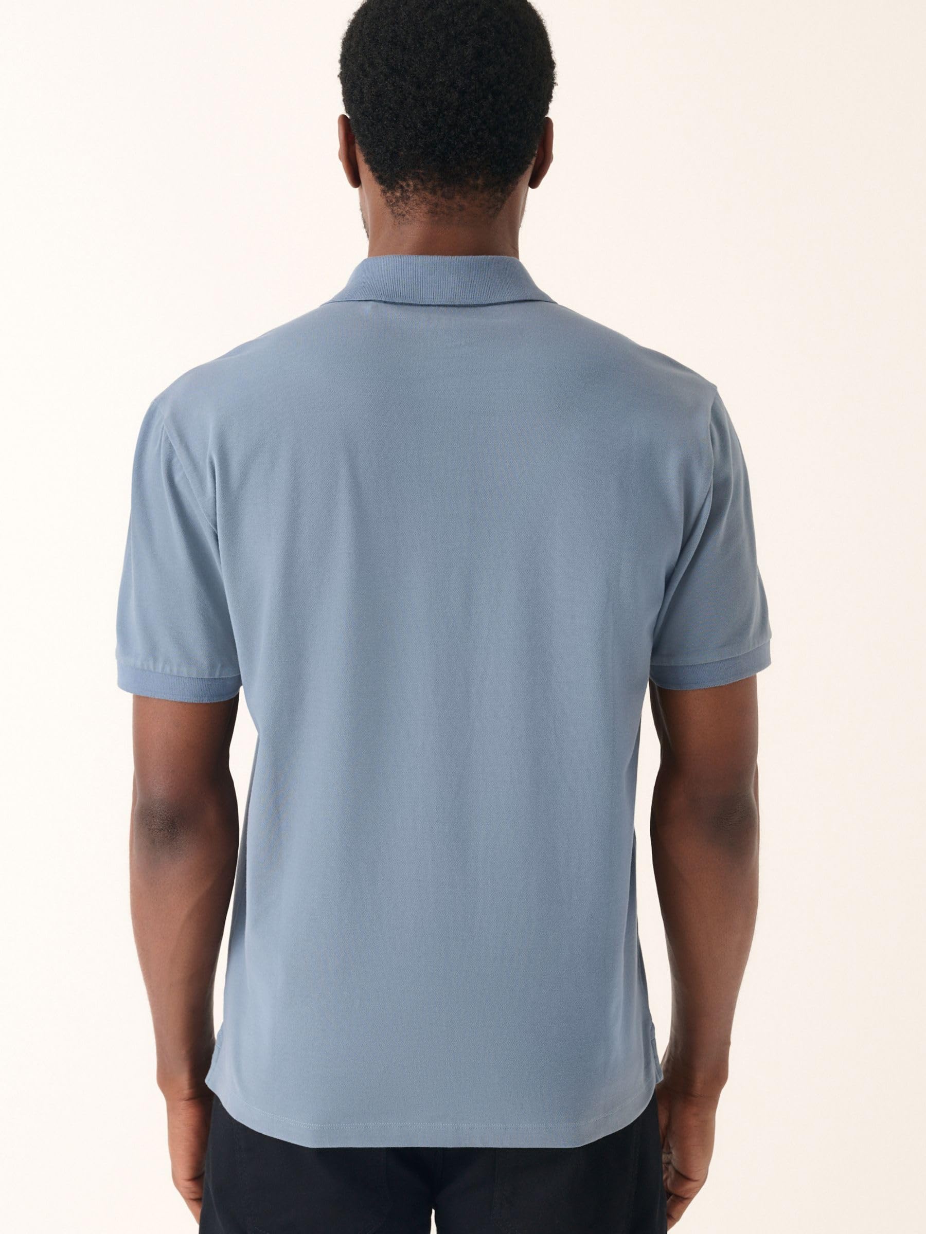Next polo piqué maniche corte classica airforce blue cotone