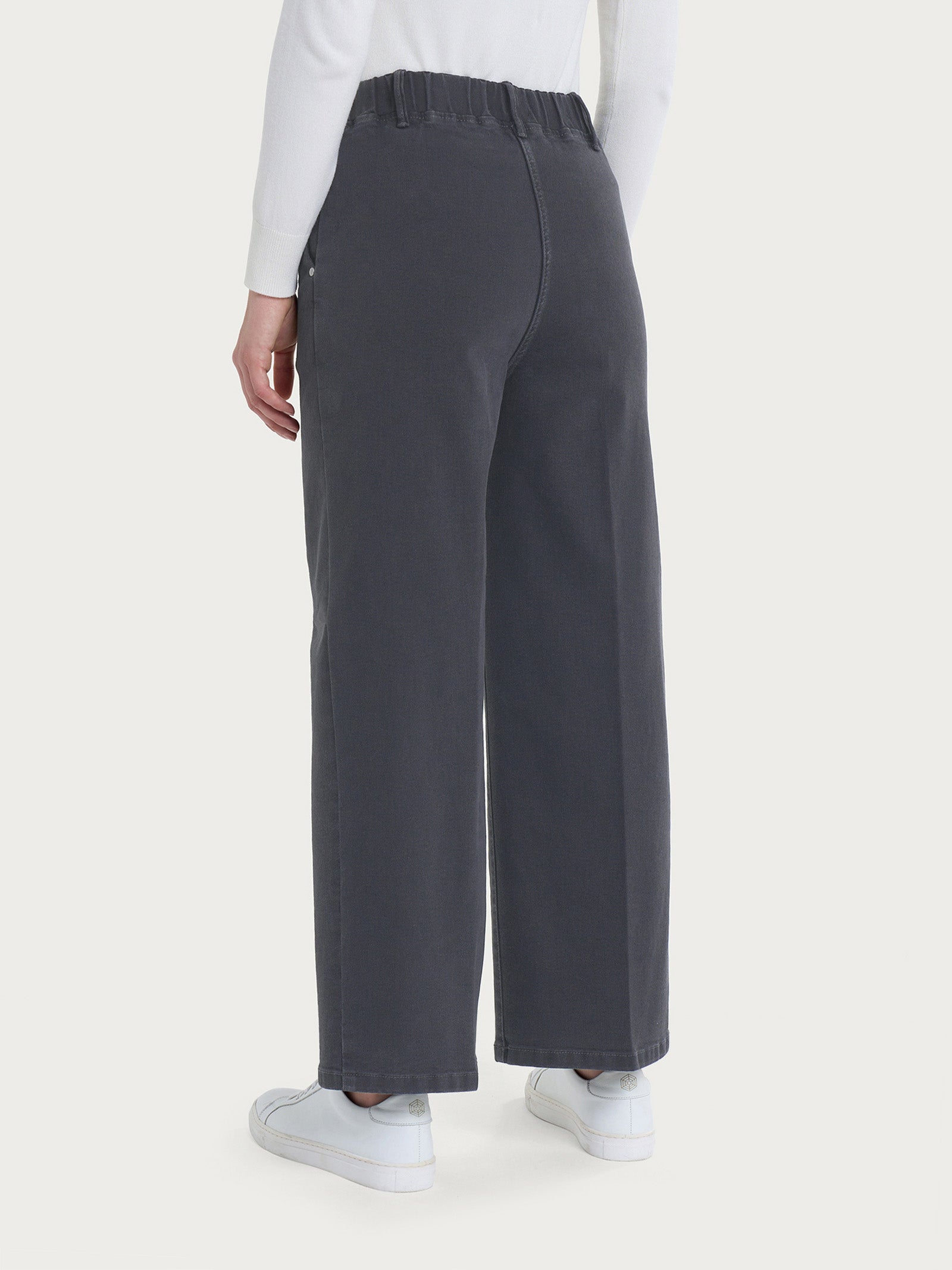 Ragno Super Denim Jeans Ferro wide leg alla caviglia