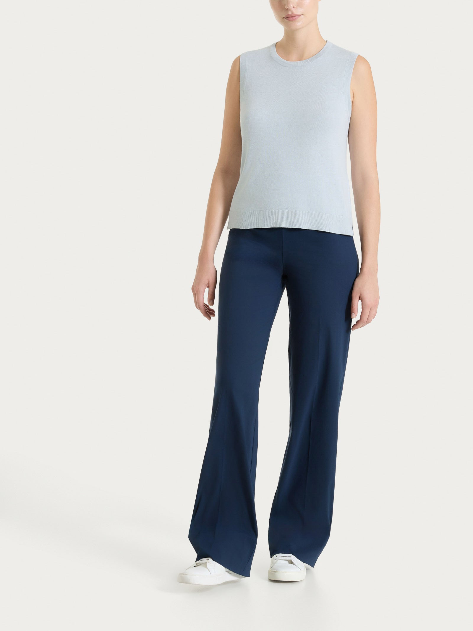 Ragno Super Fresh Pantalone Ampio Donna Cotone Bleu