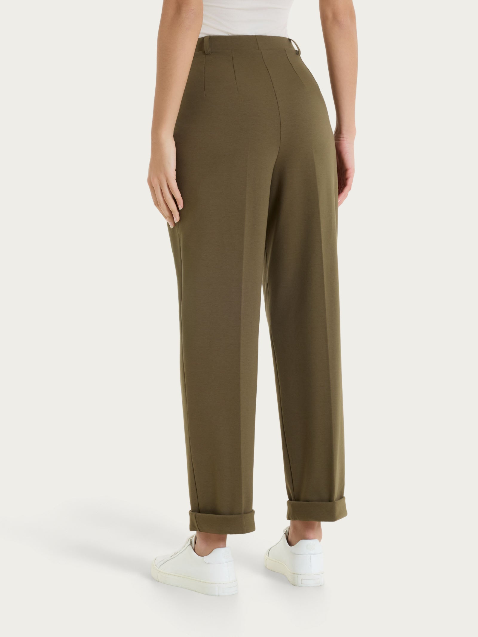 Ragno Compact Light pantalone carota Dark Olive tapered