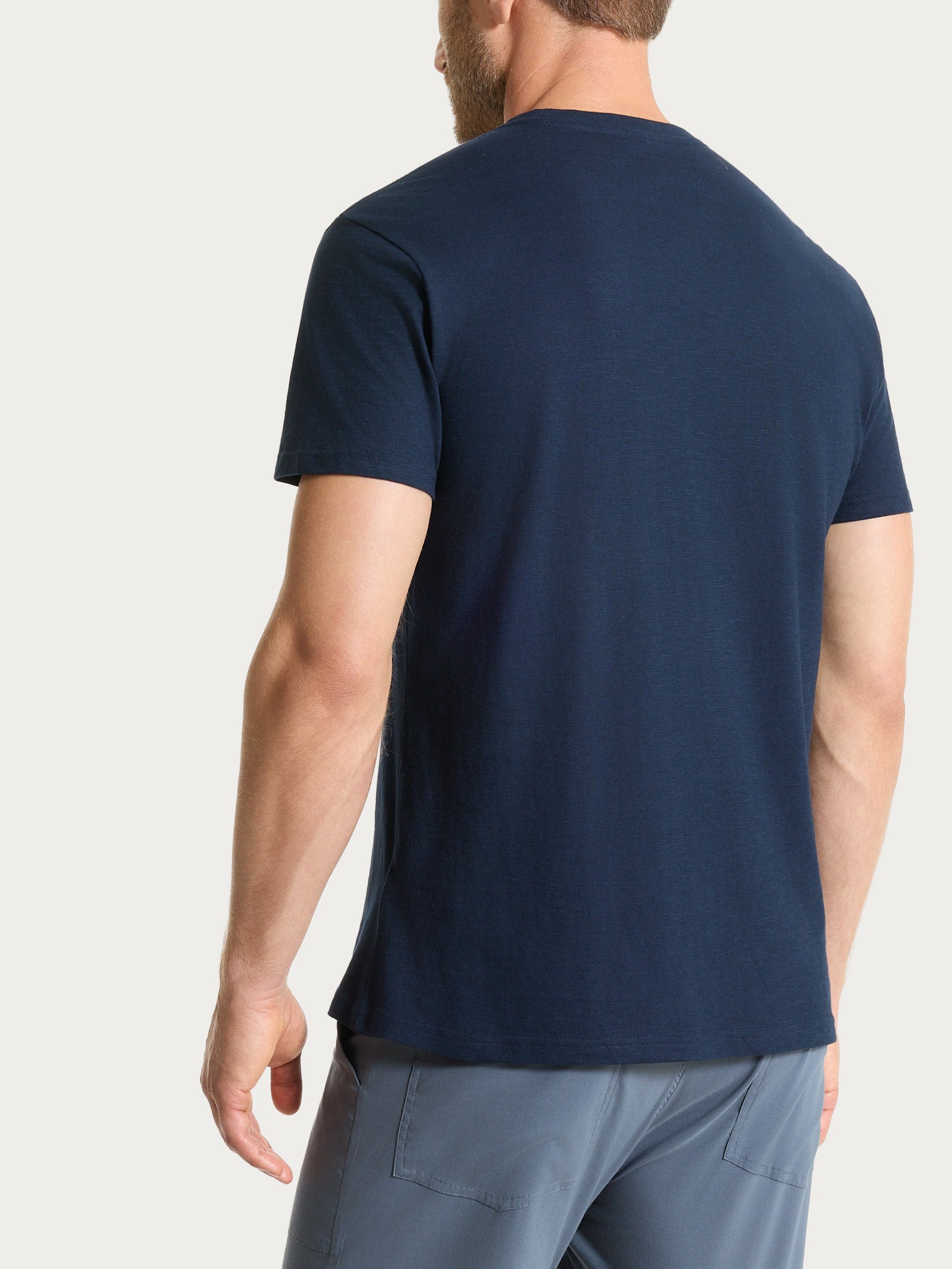 Ragno Jersey Cotone t-shirt girocollo taschino Bleu morbida
