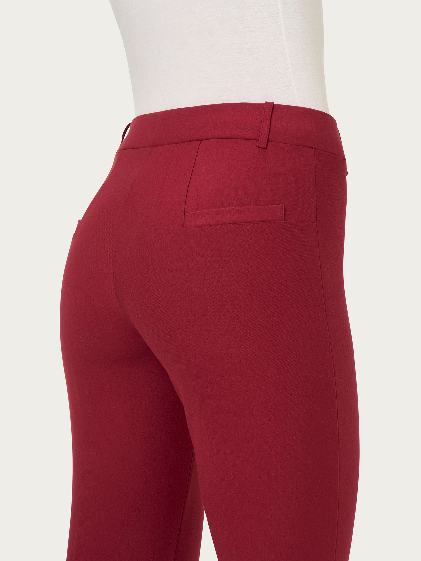 Ragno Compact pantalone sigaretta donna tibetan red
