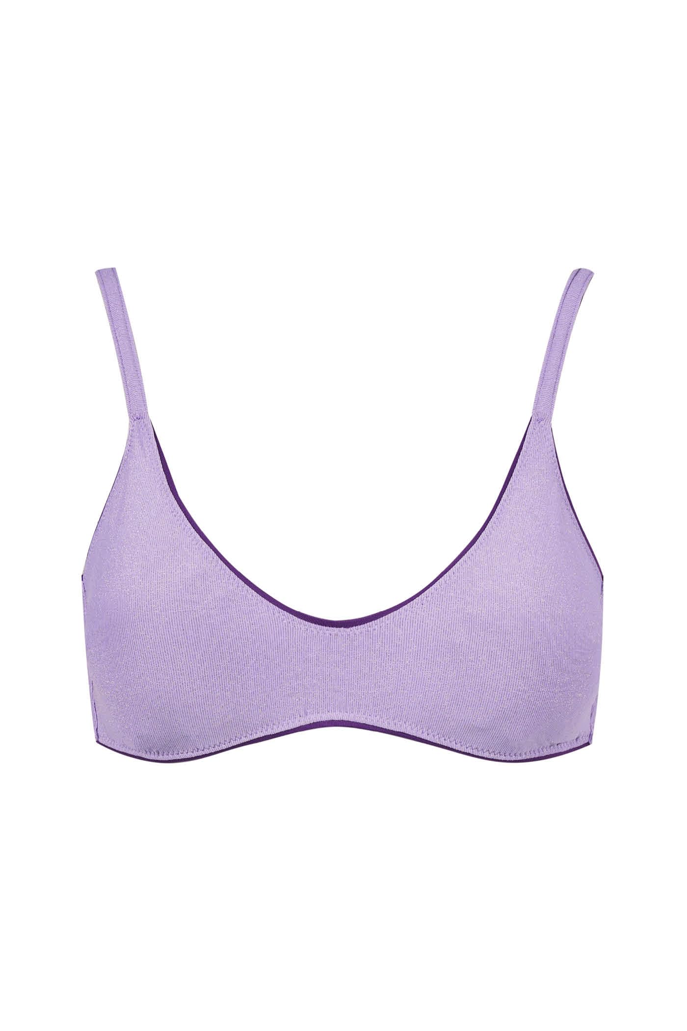 Goldenpoint Lamè Brassière Bikini Microfibra con Lurex