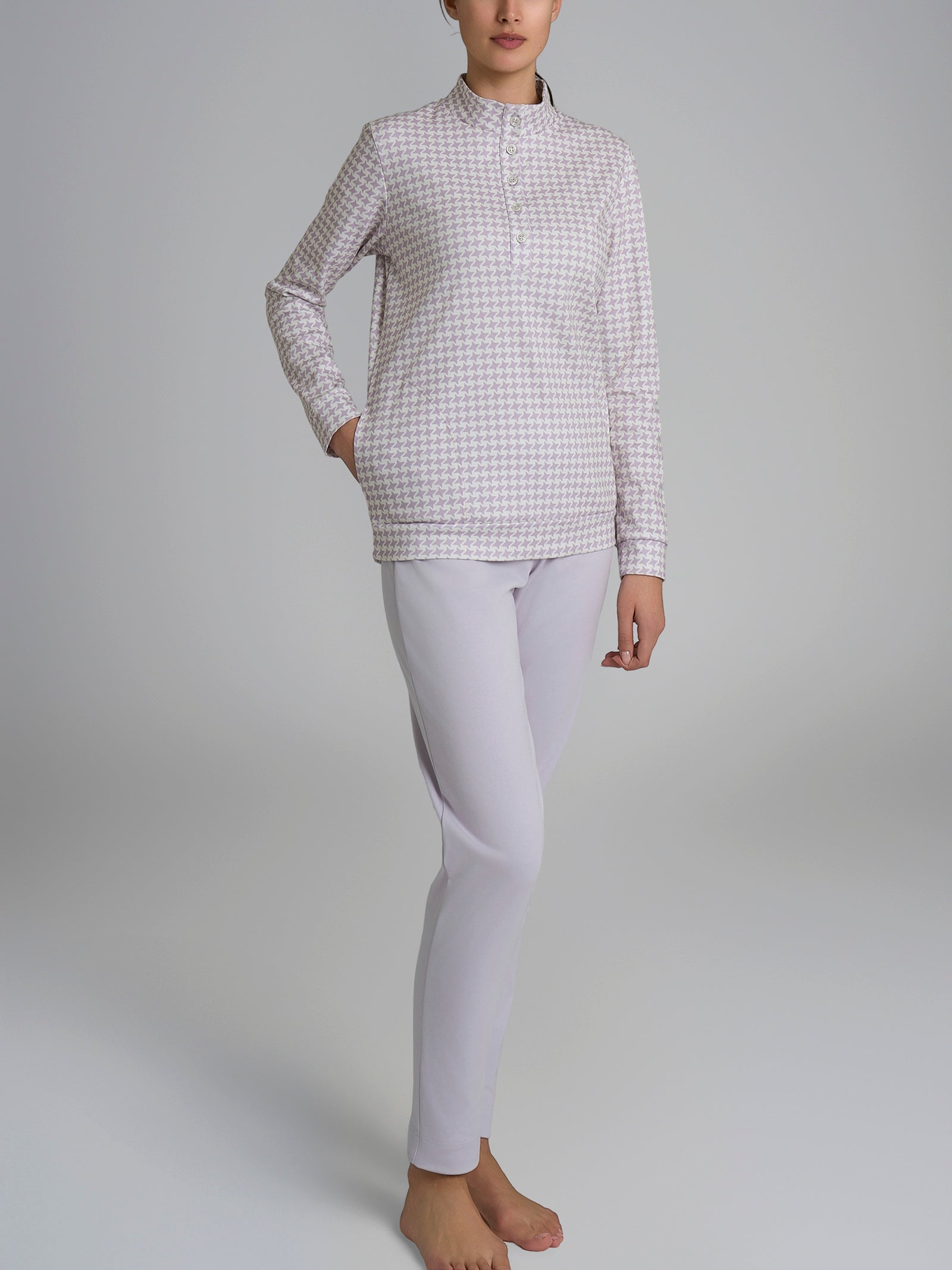Ragno Jersey Cotone Pigiama Lupetto Lavender Blue Interlock