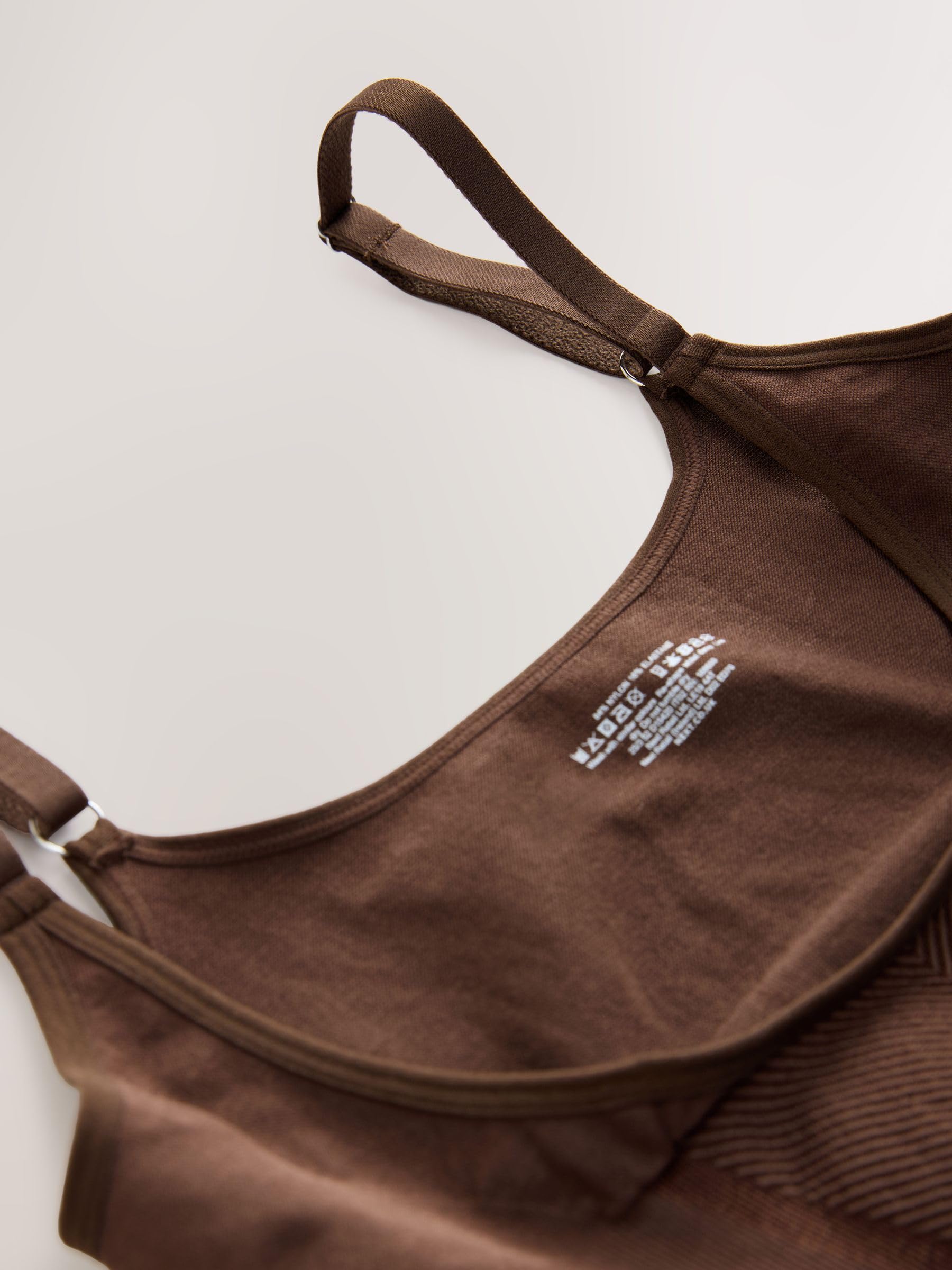 Next body contenitivo proprio reggiseno 8-10 chocolate nude