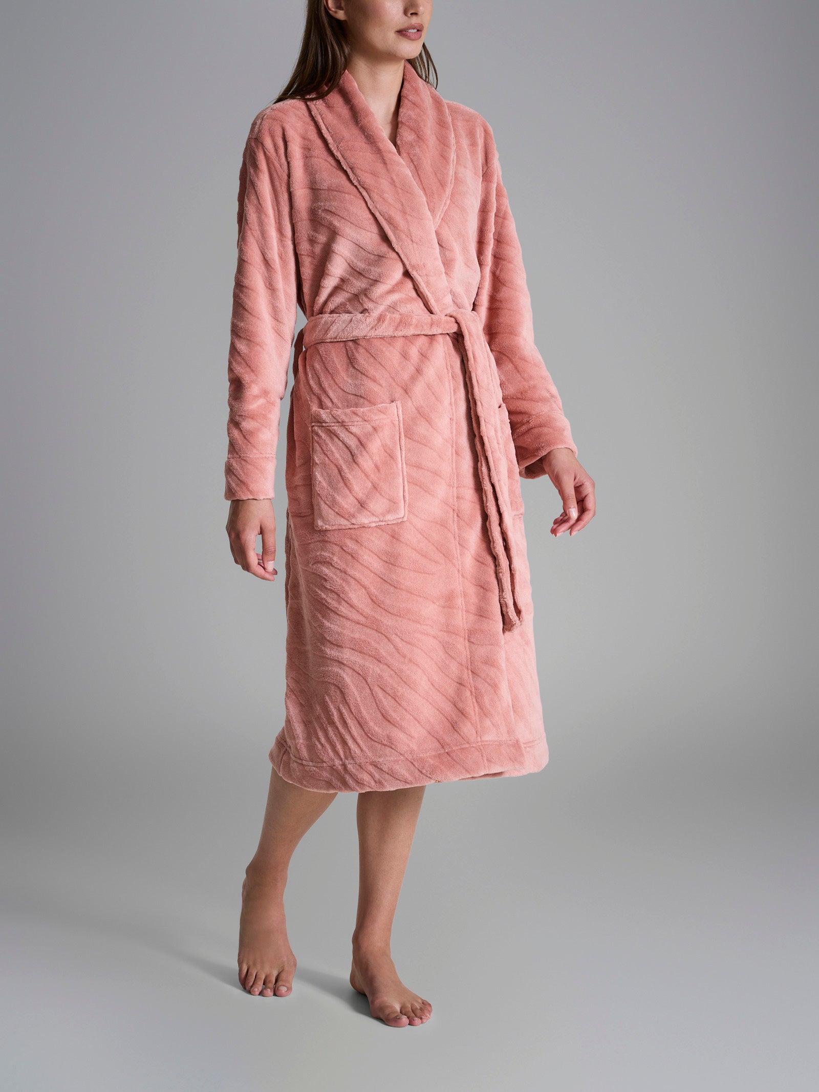 Ragno Coral Fleece Vestaglia Cork Pile Calda