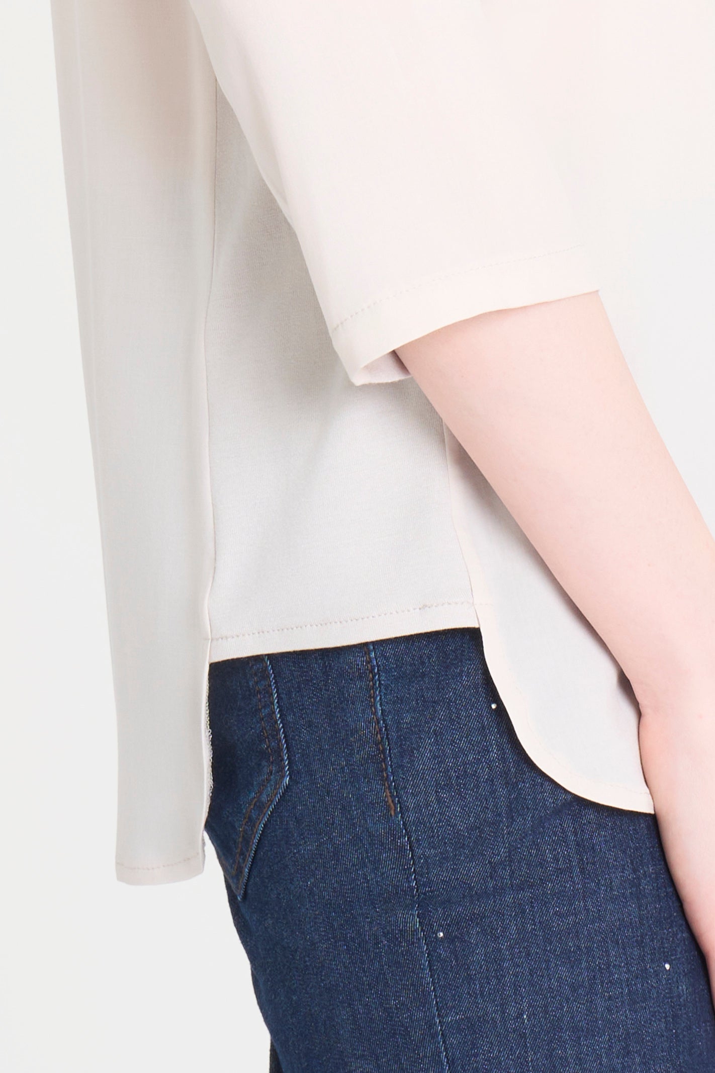 Ragno Viscosa Summer Maglia Girocollo Inserto Champignon