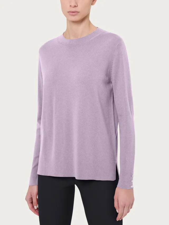 Ragno Merino Soft Maglia Girocollo Donna Orchid Petal