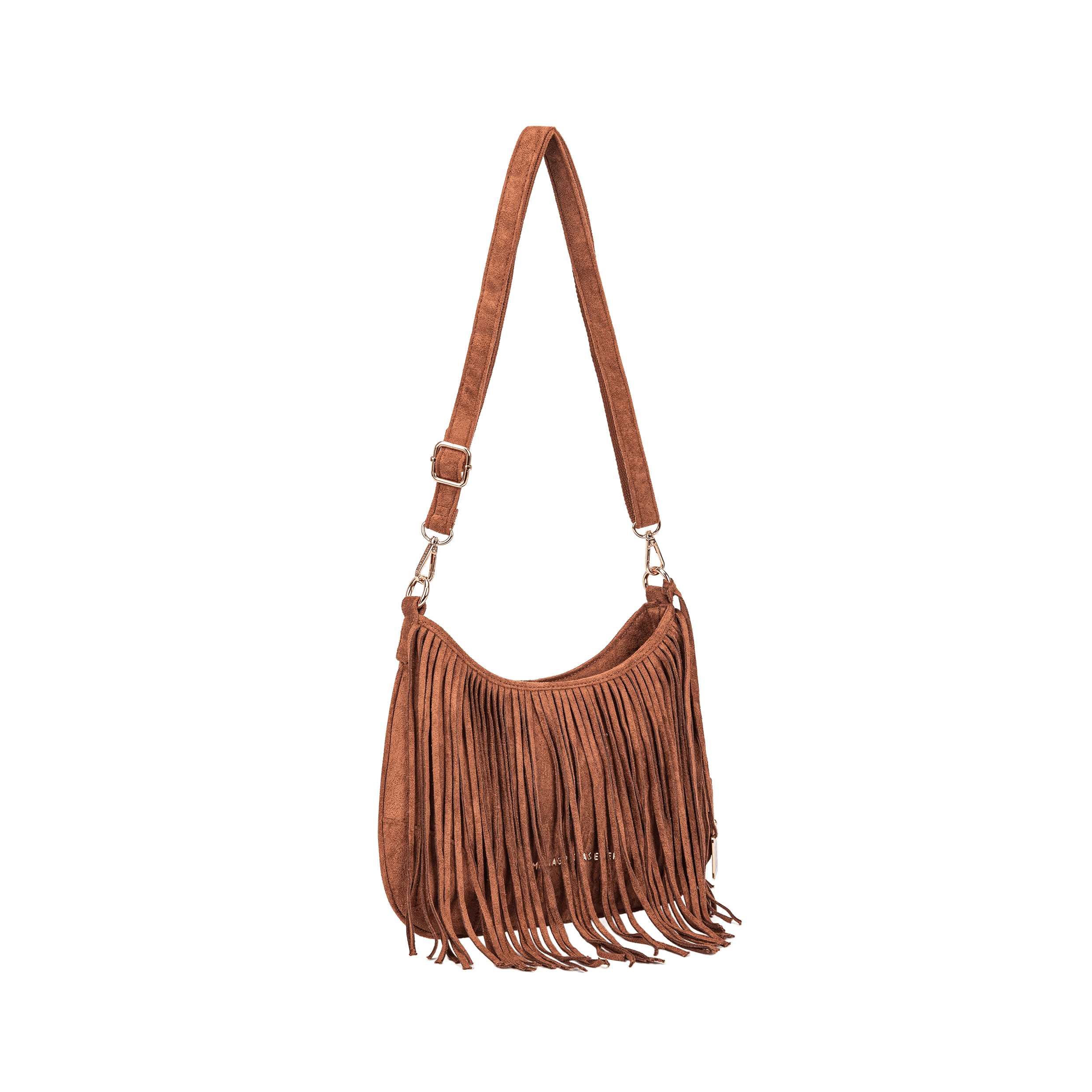 Maria Grazia Severi SSD25553 borsa frange marrone tracolla