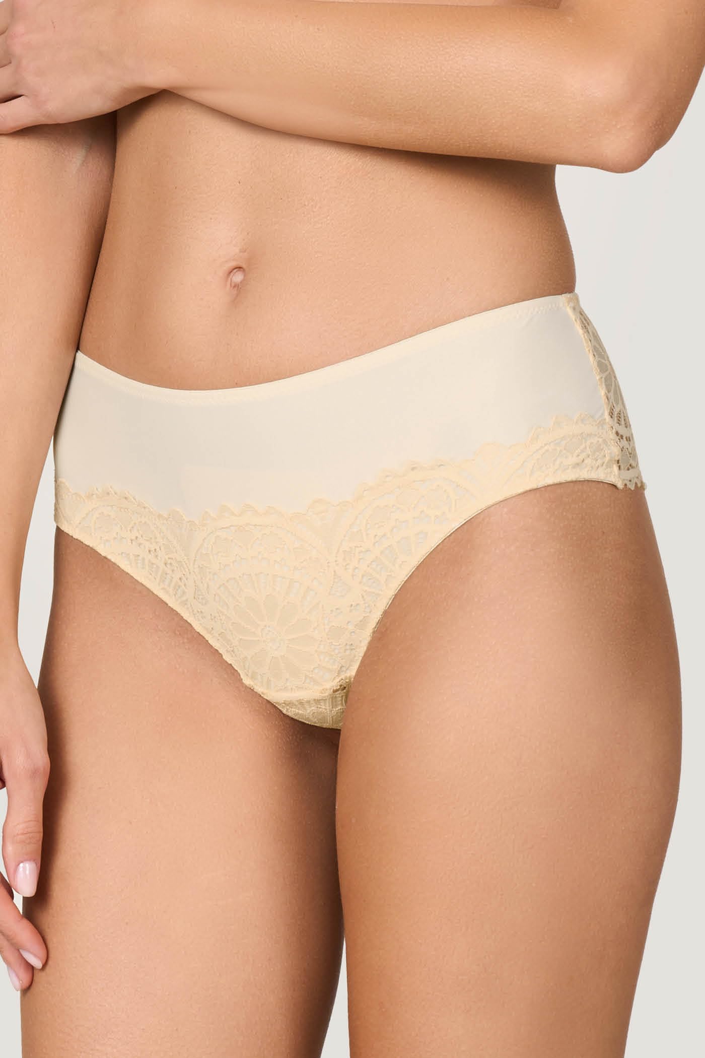 Goldenpoint Majesty Slip Fianco Alto Microfibra Pizzo