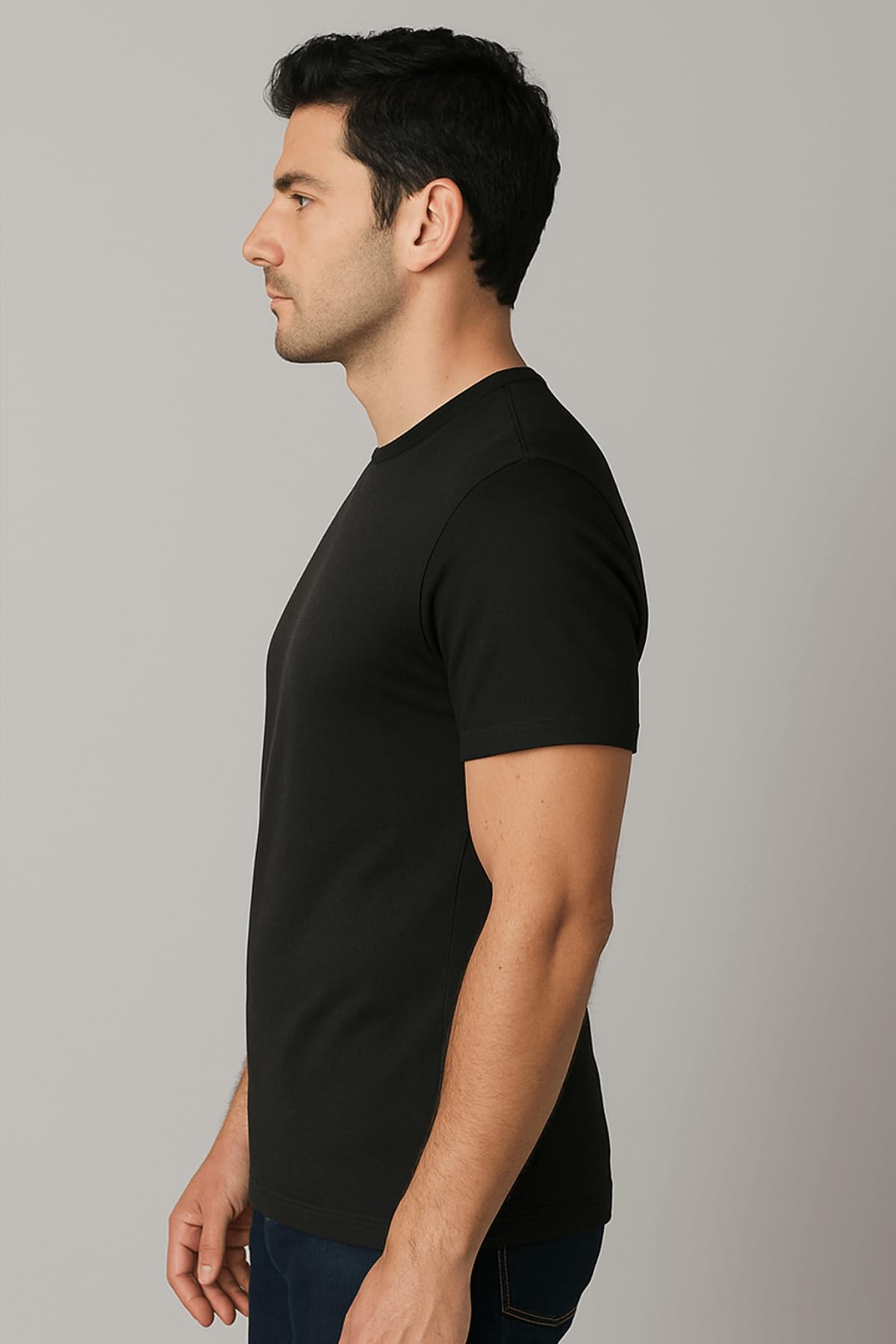 Lady C maglia intima uomo cotone 3 pack girocollo elasticizzata