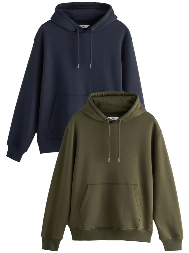 Next felpa uomo cappuccio jersey cotone 2 pezzi