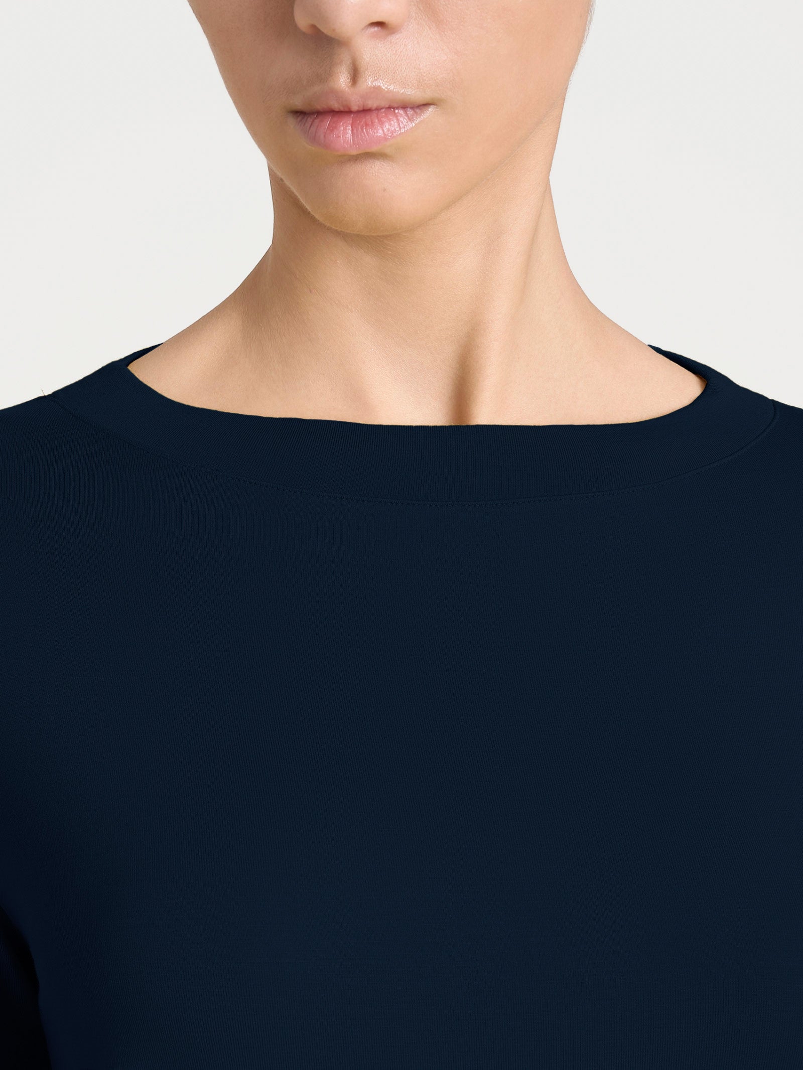 Ragno Eco Viscosa Maglietta Barchetta Donna Bleu