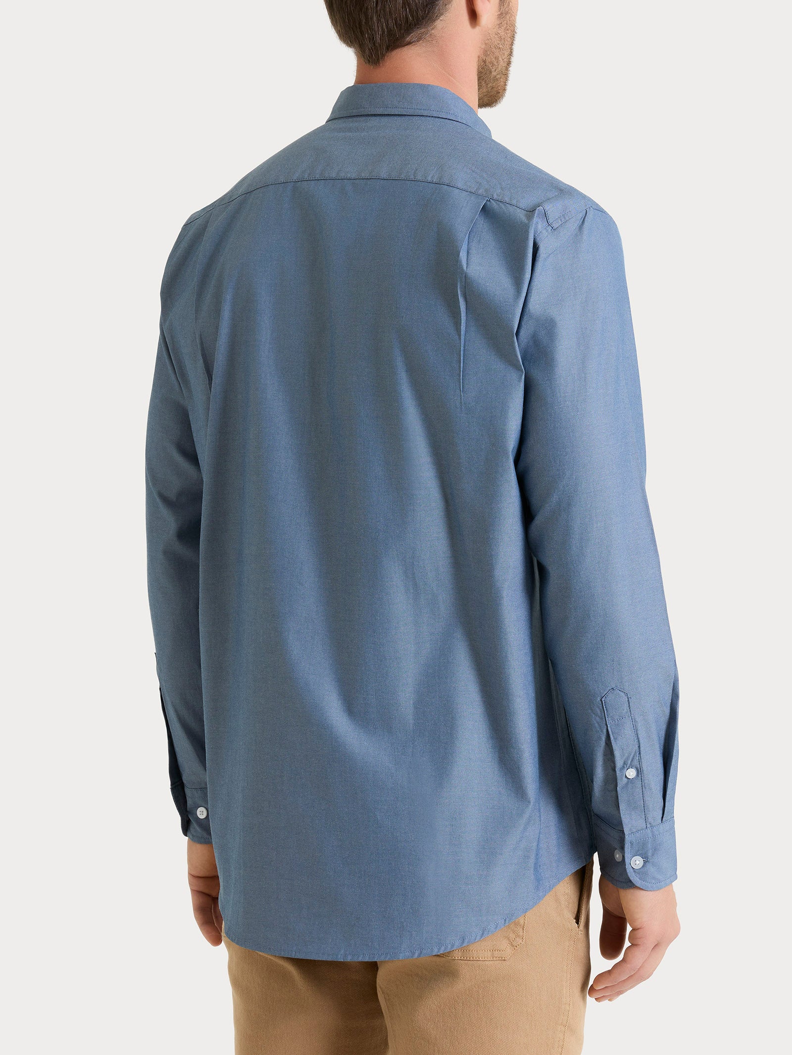 Ragno Oxford Double Twisted camicia uomo Flint Stone