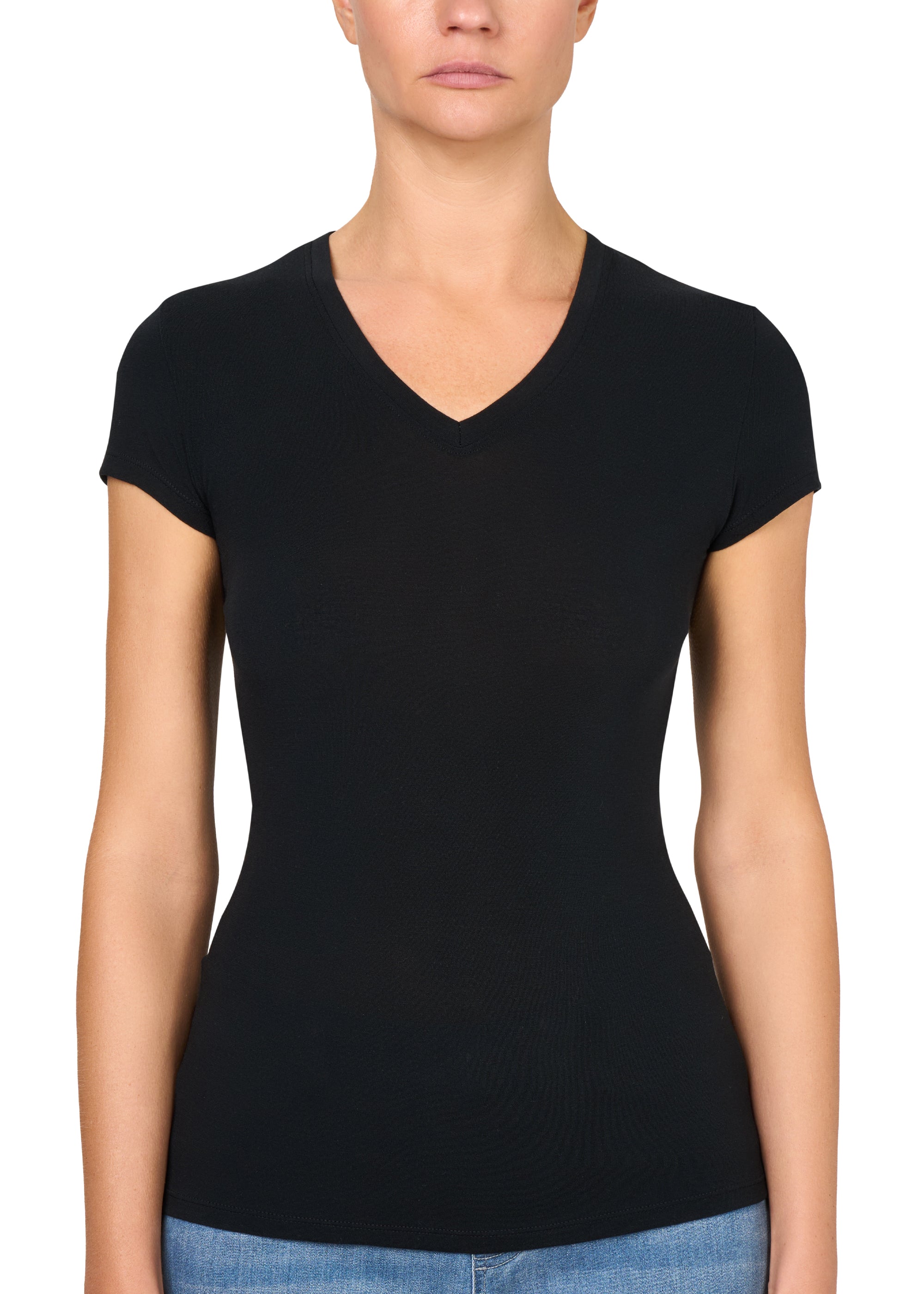 Philippe Matignon Leger con Seta maglia scollo a V