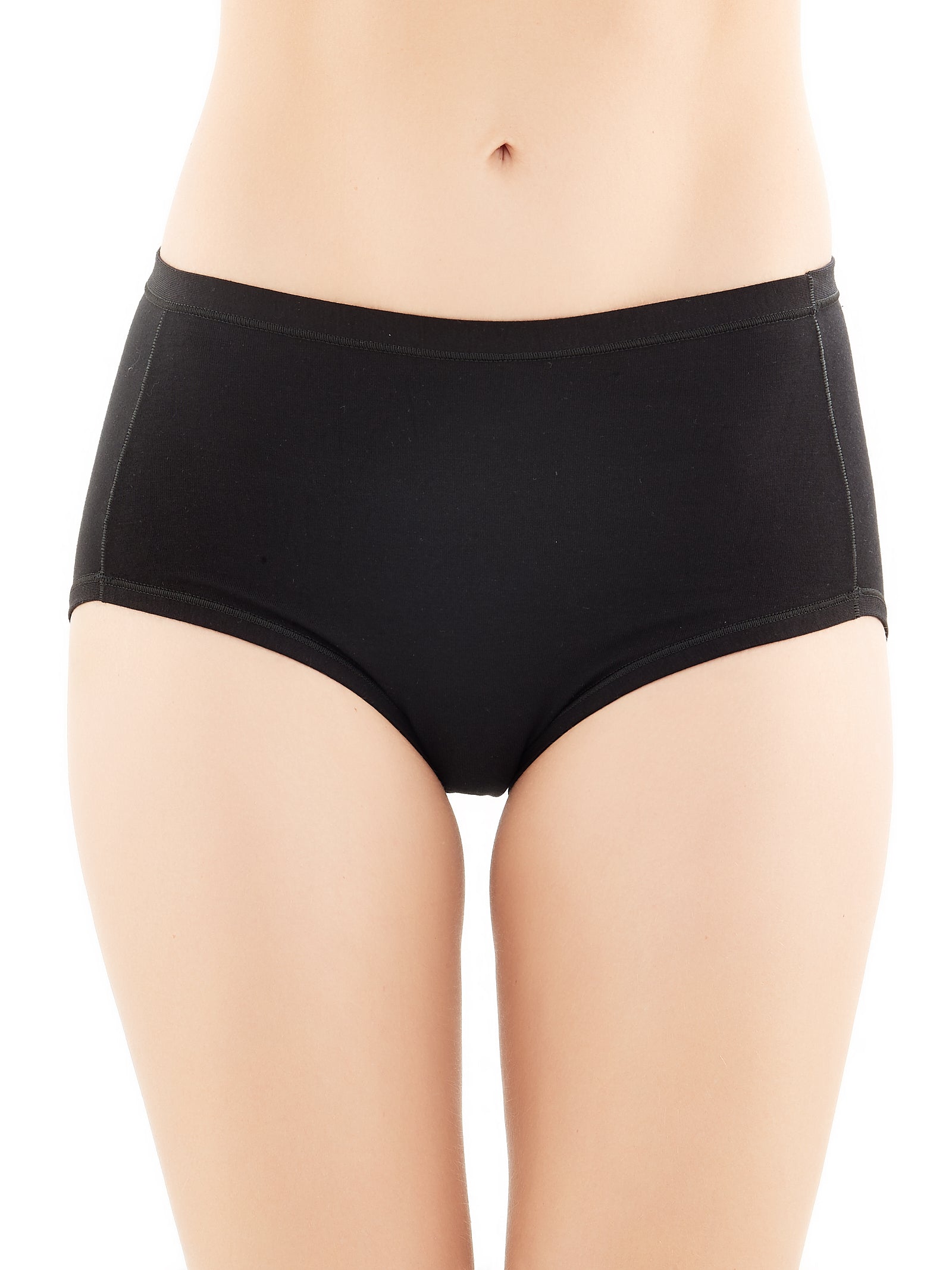 Ragno Skin slip alto cotone modal nero 2 pezzi