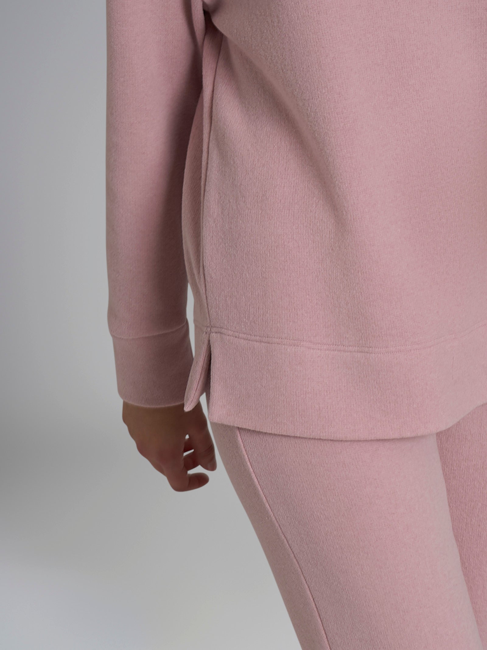 Ragno Cotton Eco Pile pigiama lungo Zephyr rosa caldo