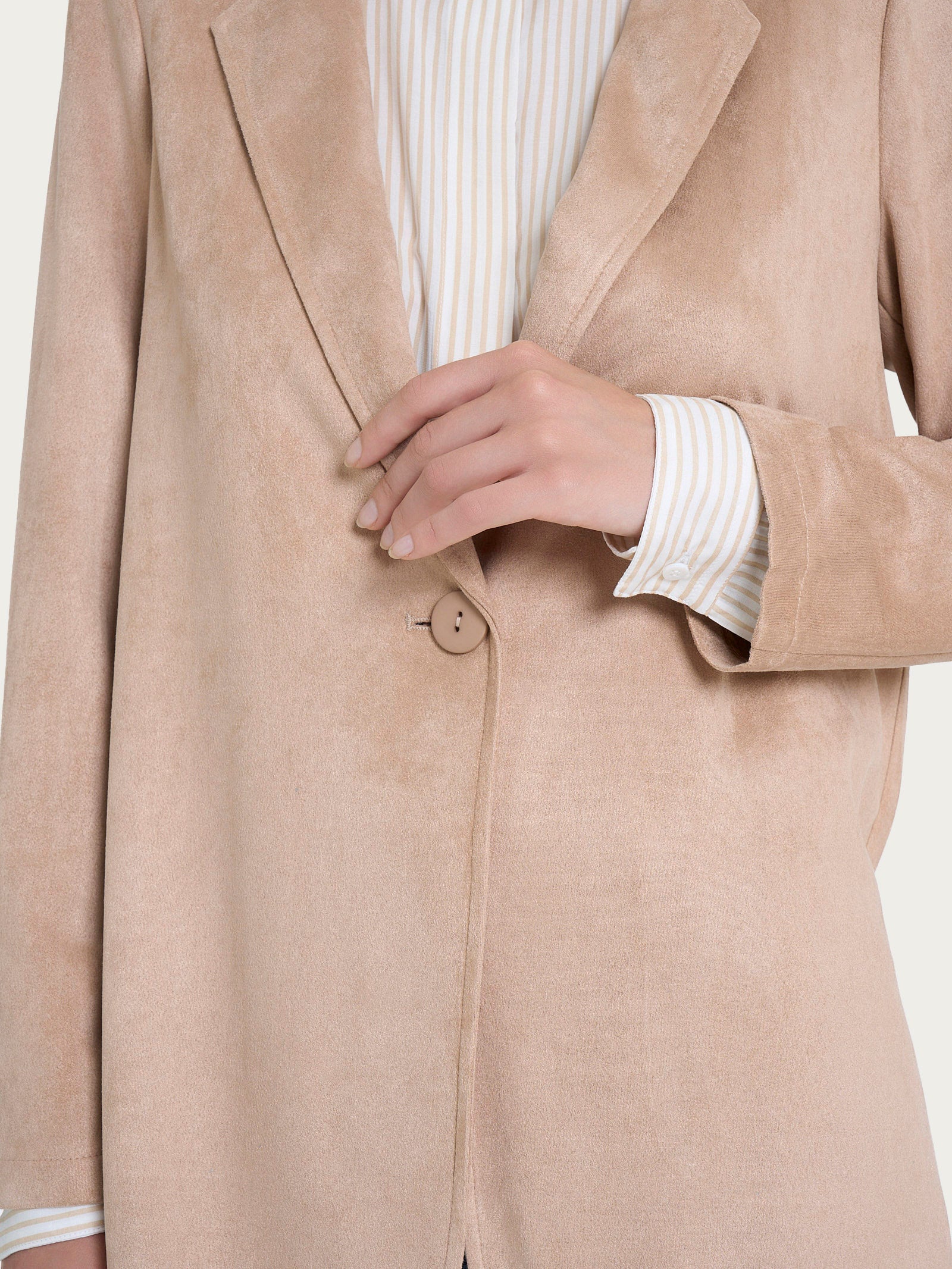 Ragno Blazer over Eco Suede Warm Taupe