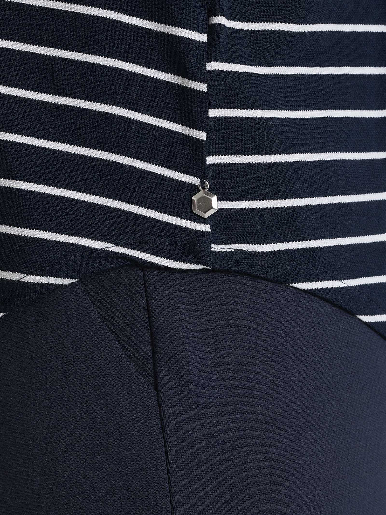 Ragno Summer Light serafino maglietta righe Fant.Bleu fresca
