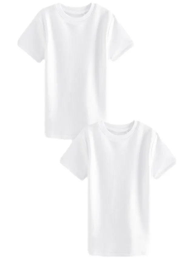 Next T-Shirt Termica Ragazzo Manica Corta 2 Pezzi 98-104 Girocollo