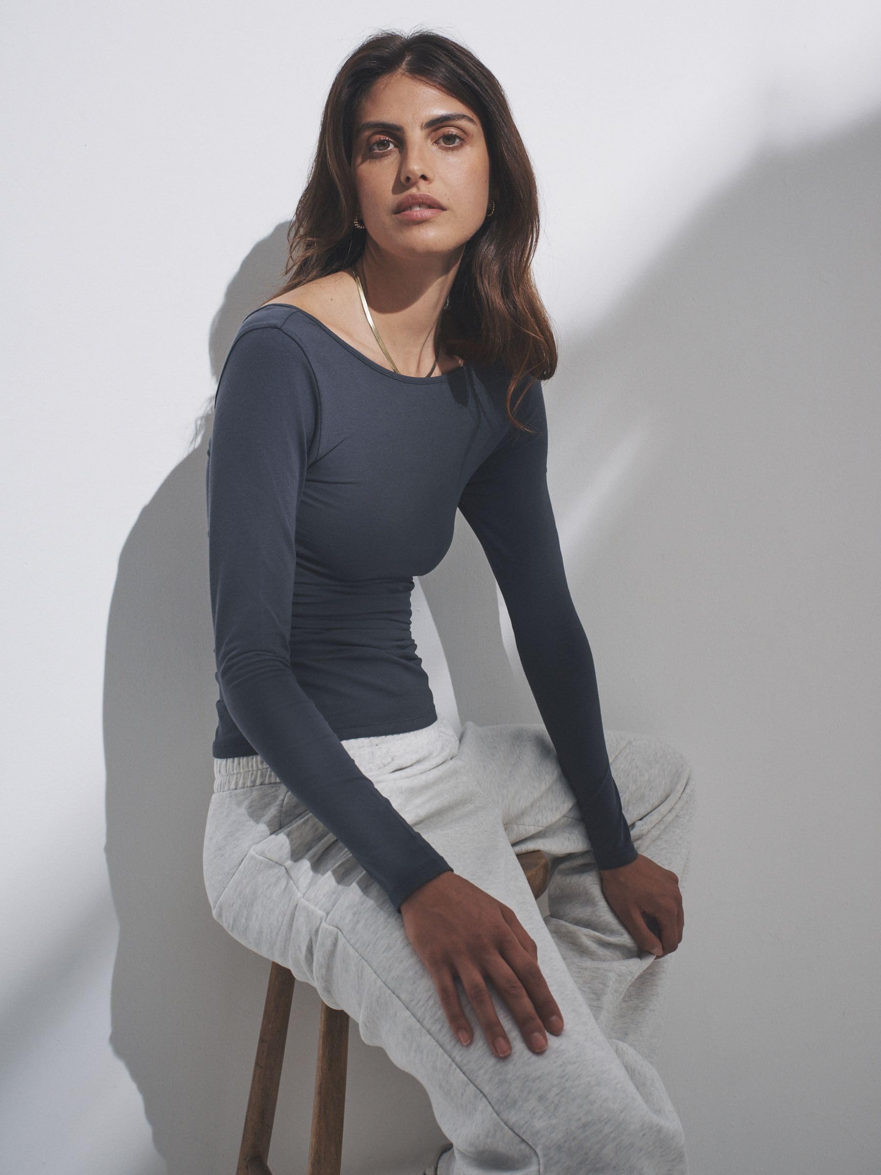 Next The Set maglietta manica lunga donna pack 4 scollo